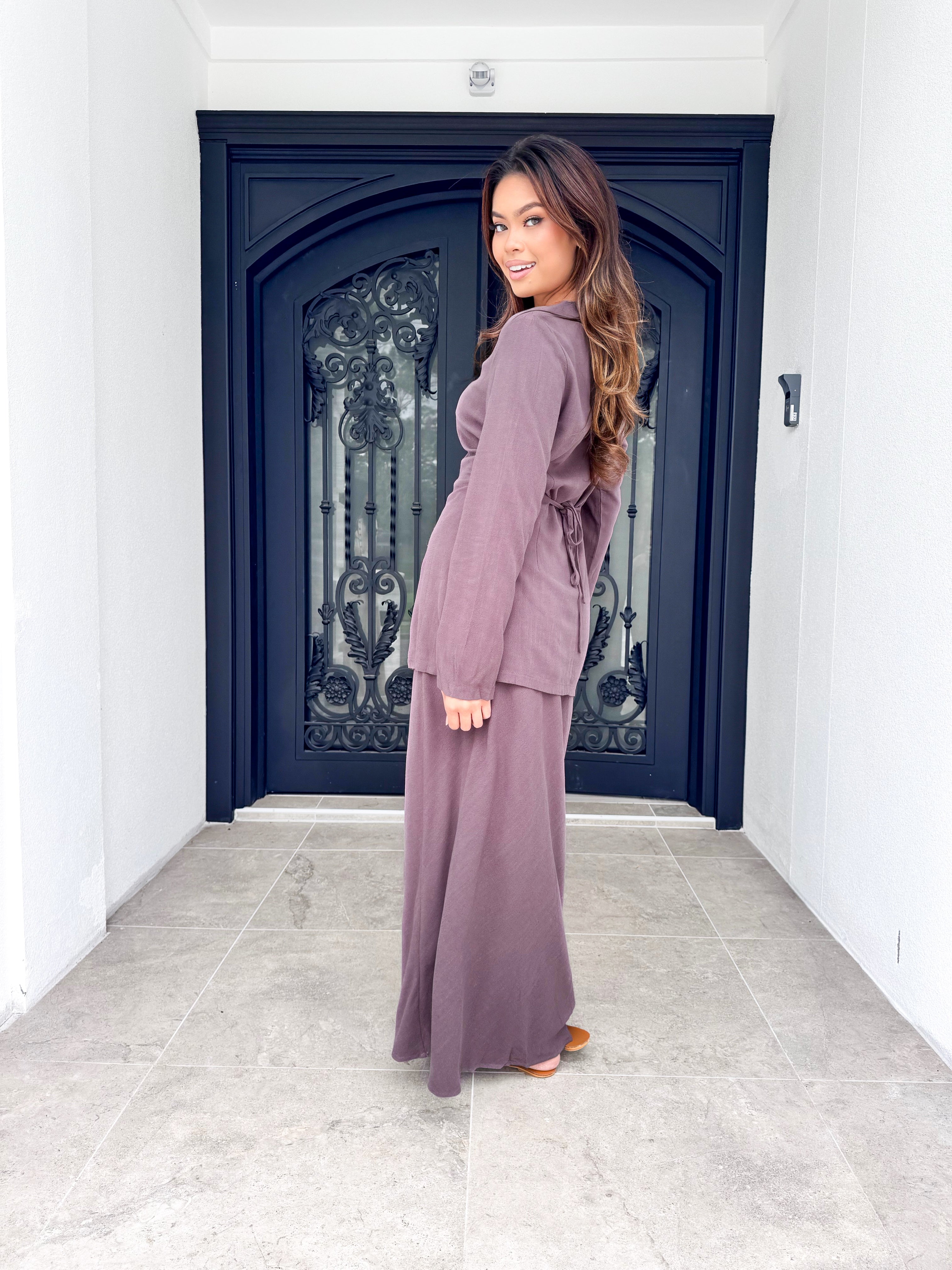 Button up Linen Set