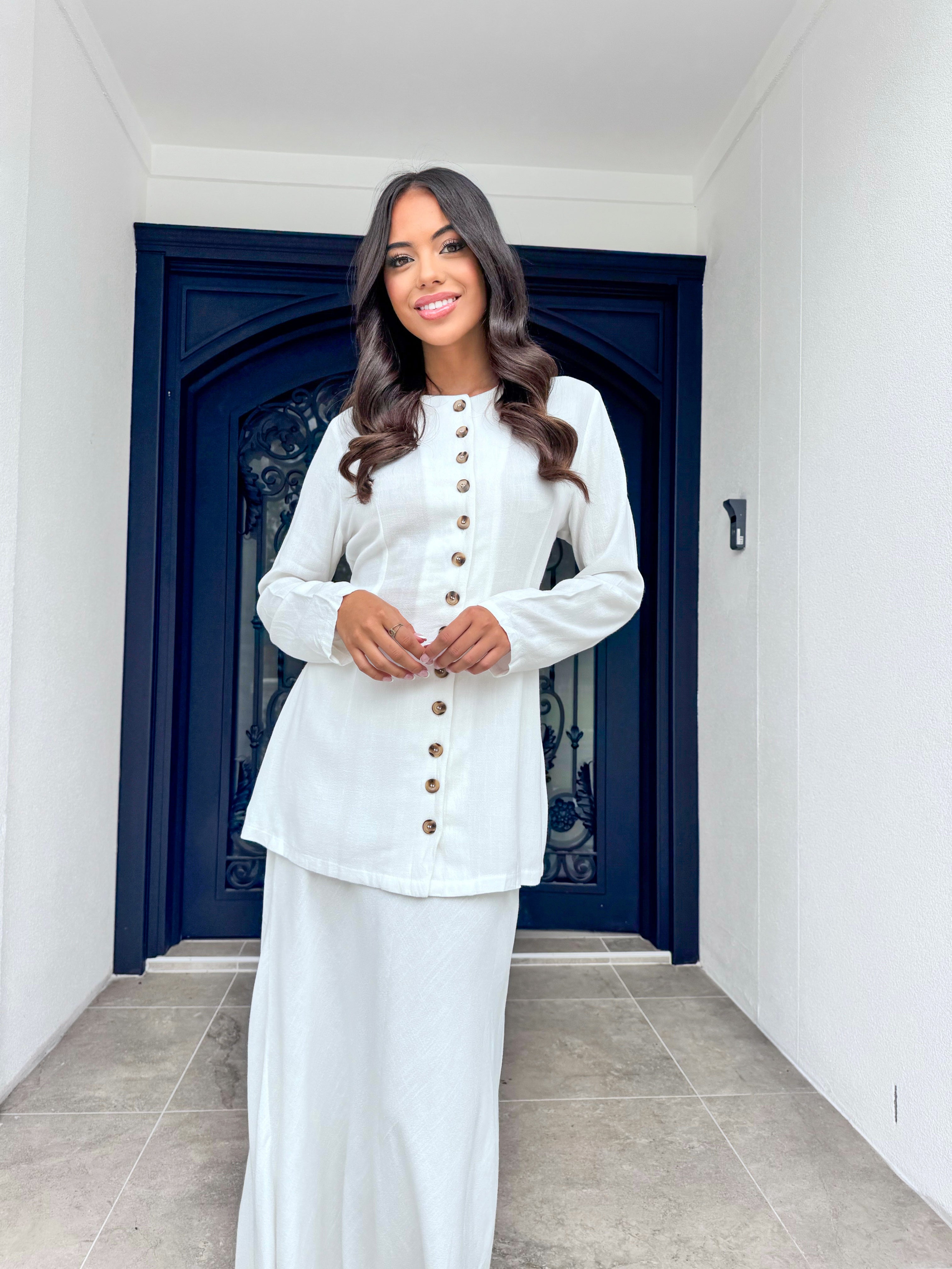 Button up Linen Set