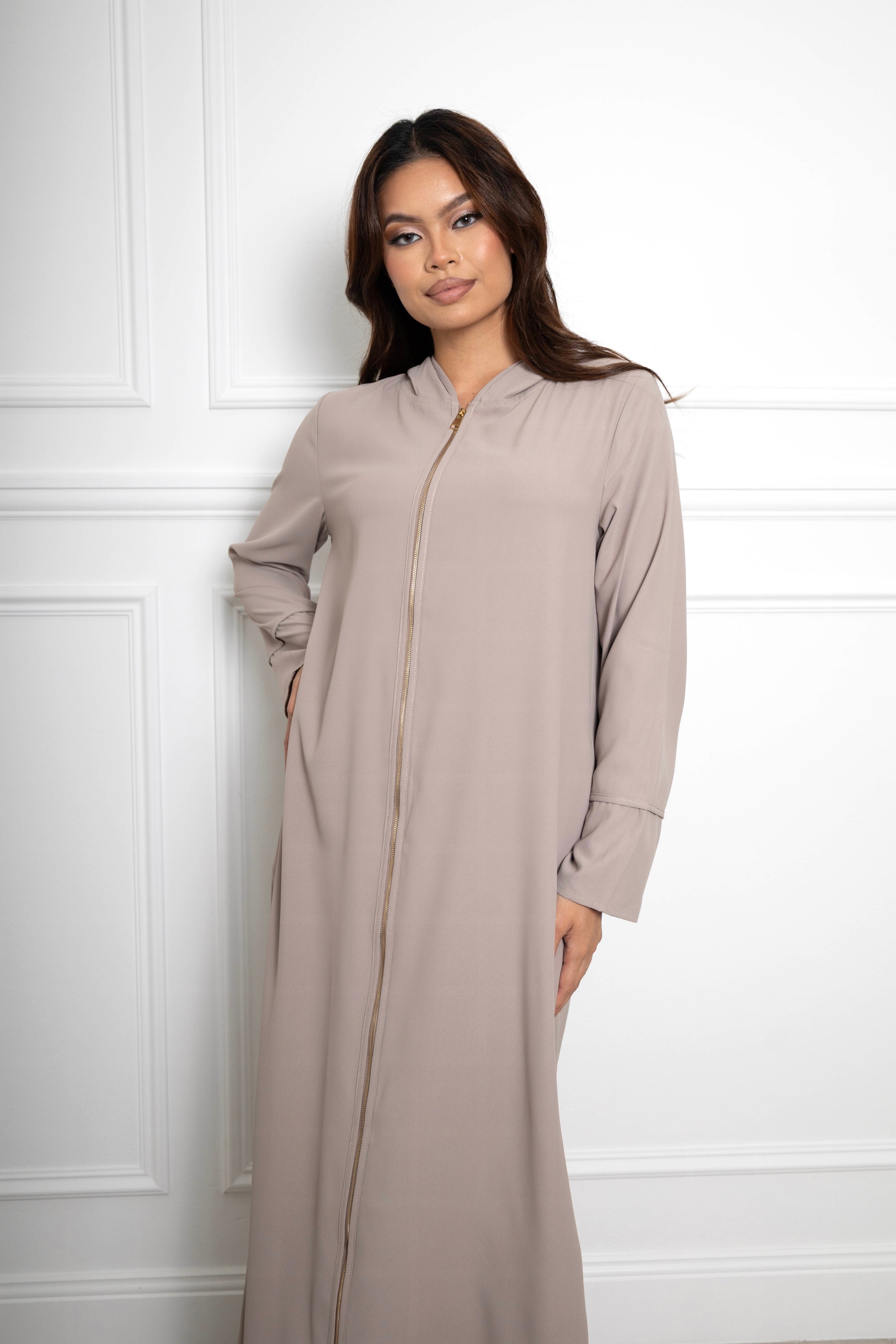 Nadirah zip Abaya