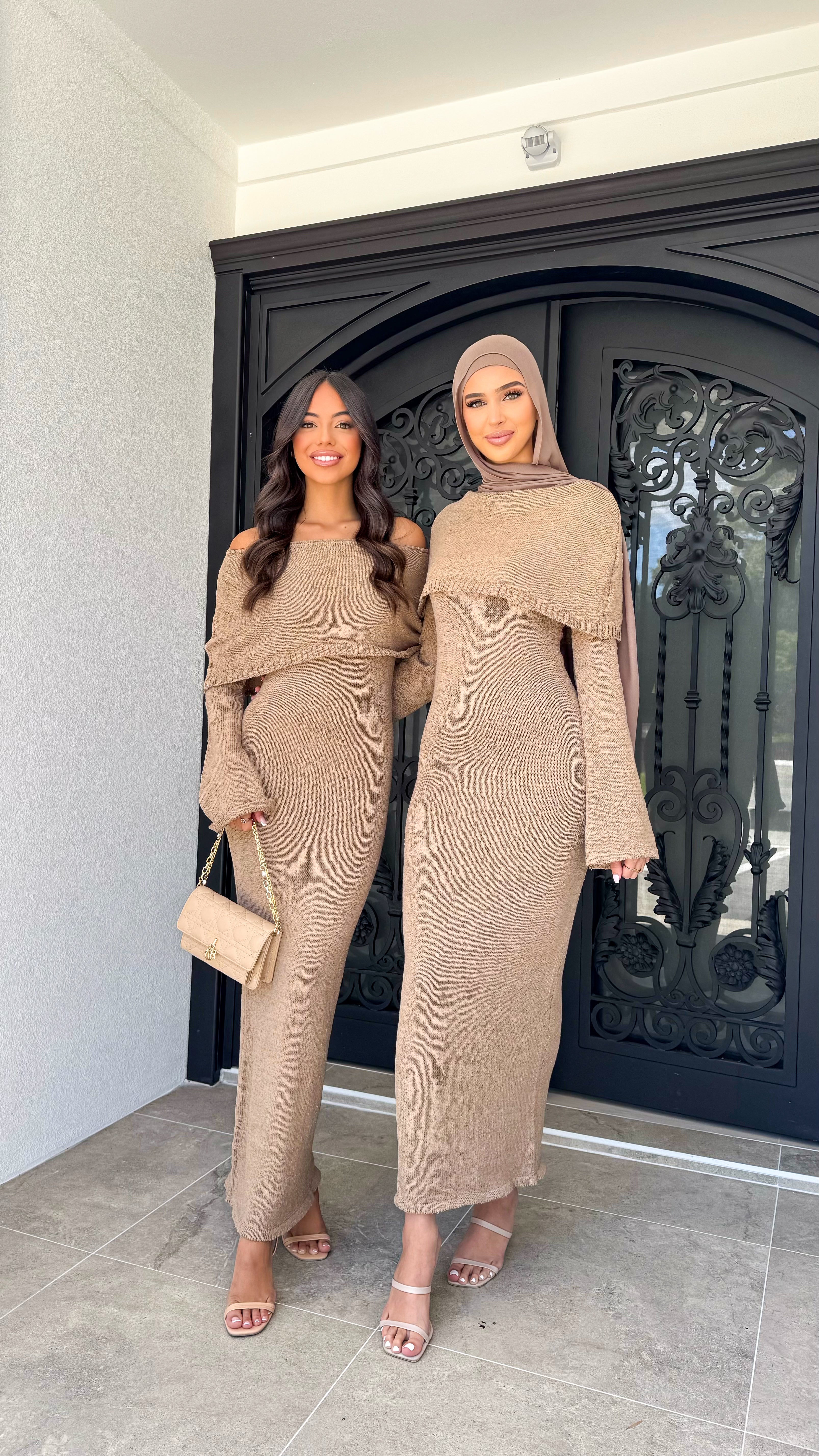 Glam off shoulder dress