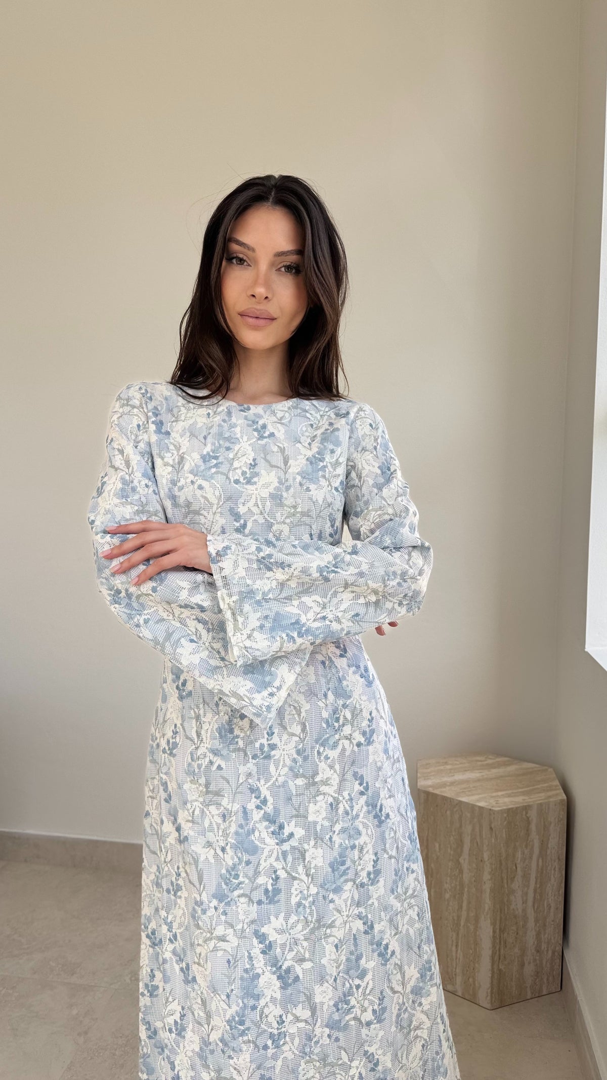 Floral lace maxi