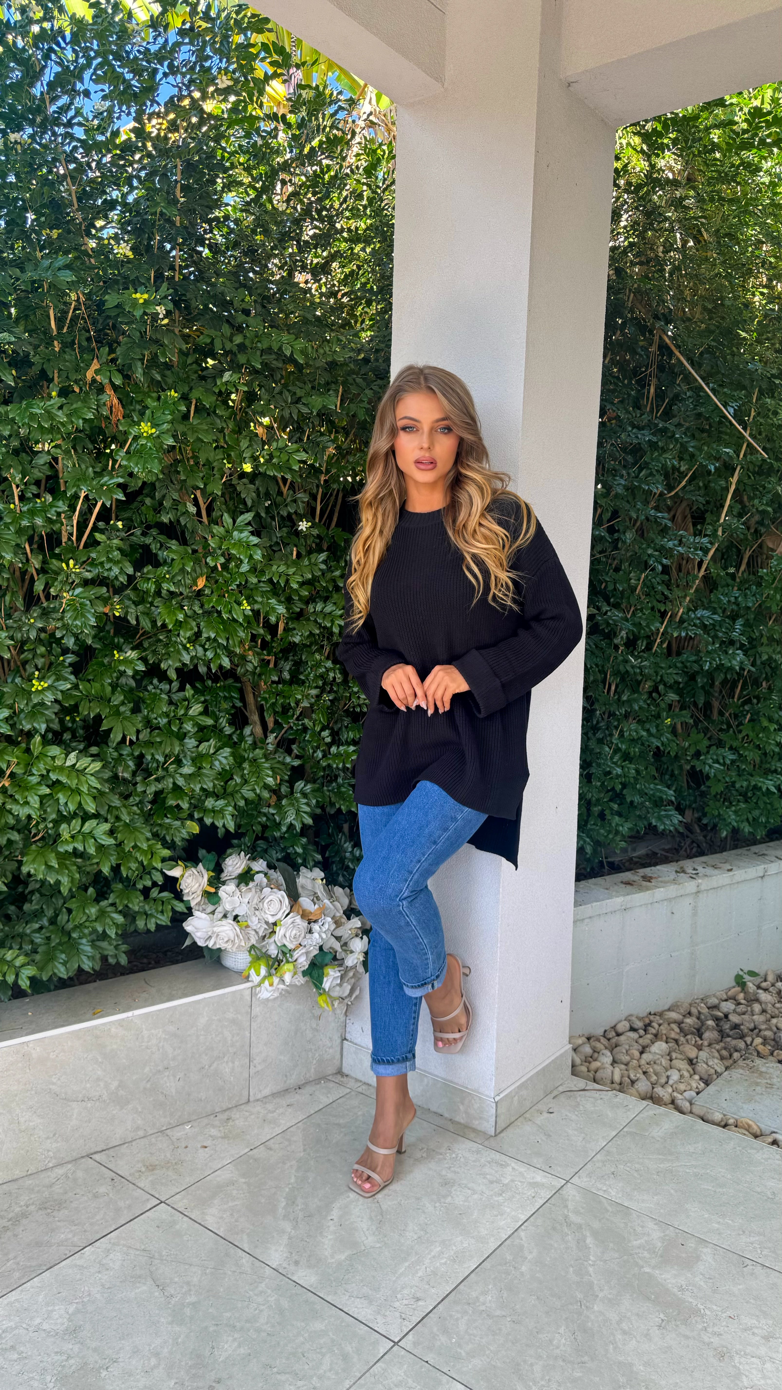 Oversized HiLow knit