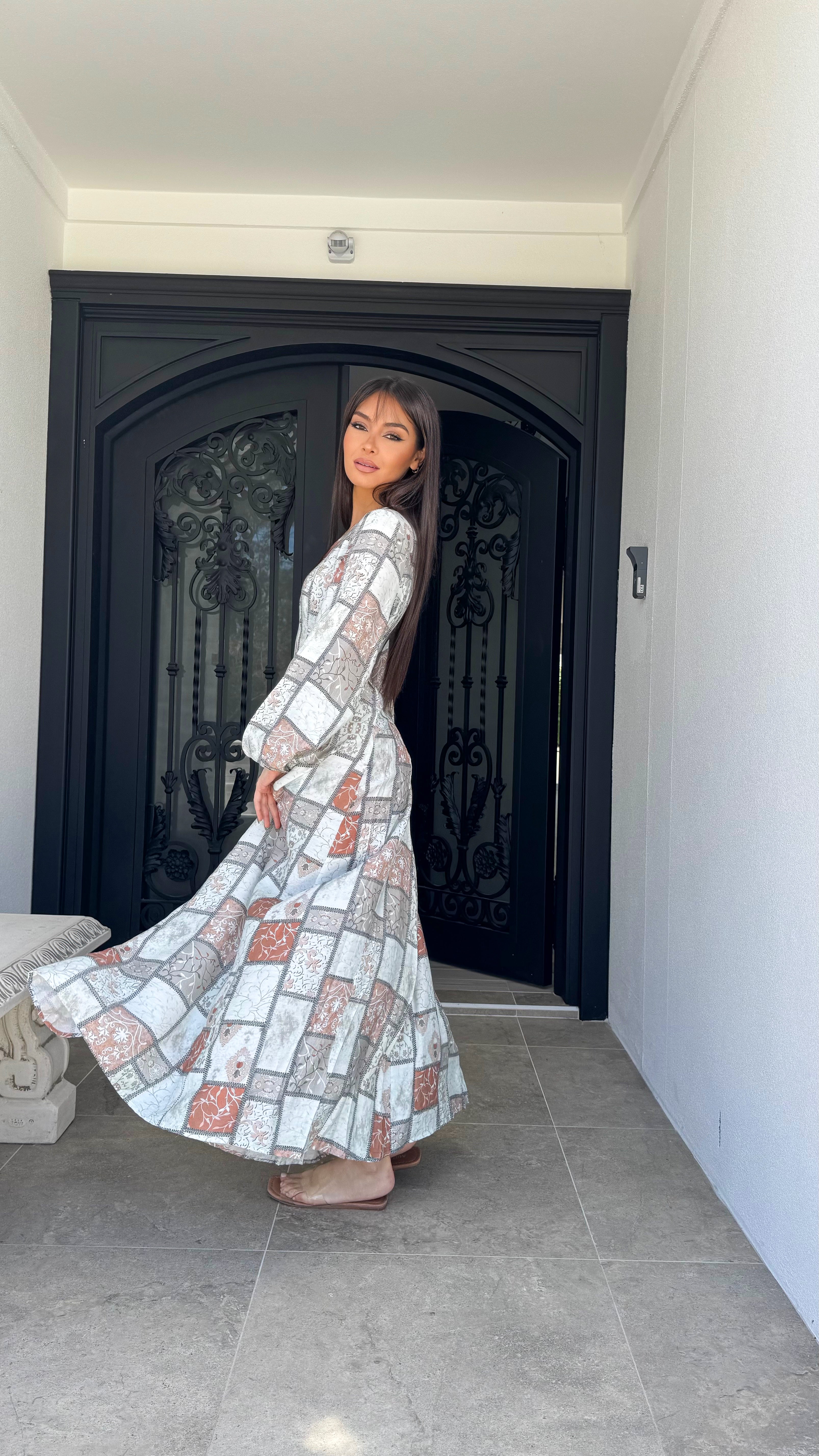 Lacey Rust Dress