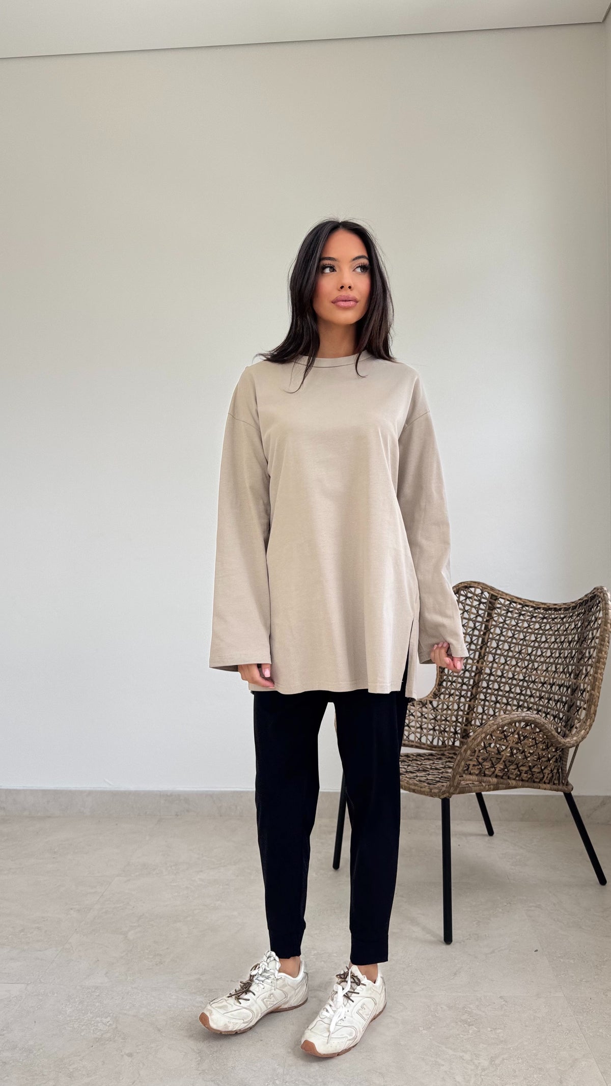 Relaxed long sleeve tee