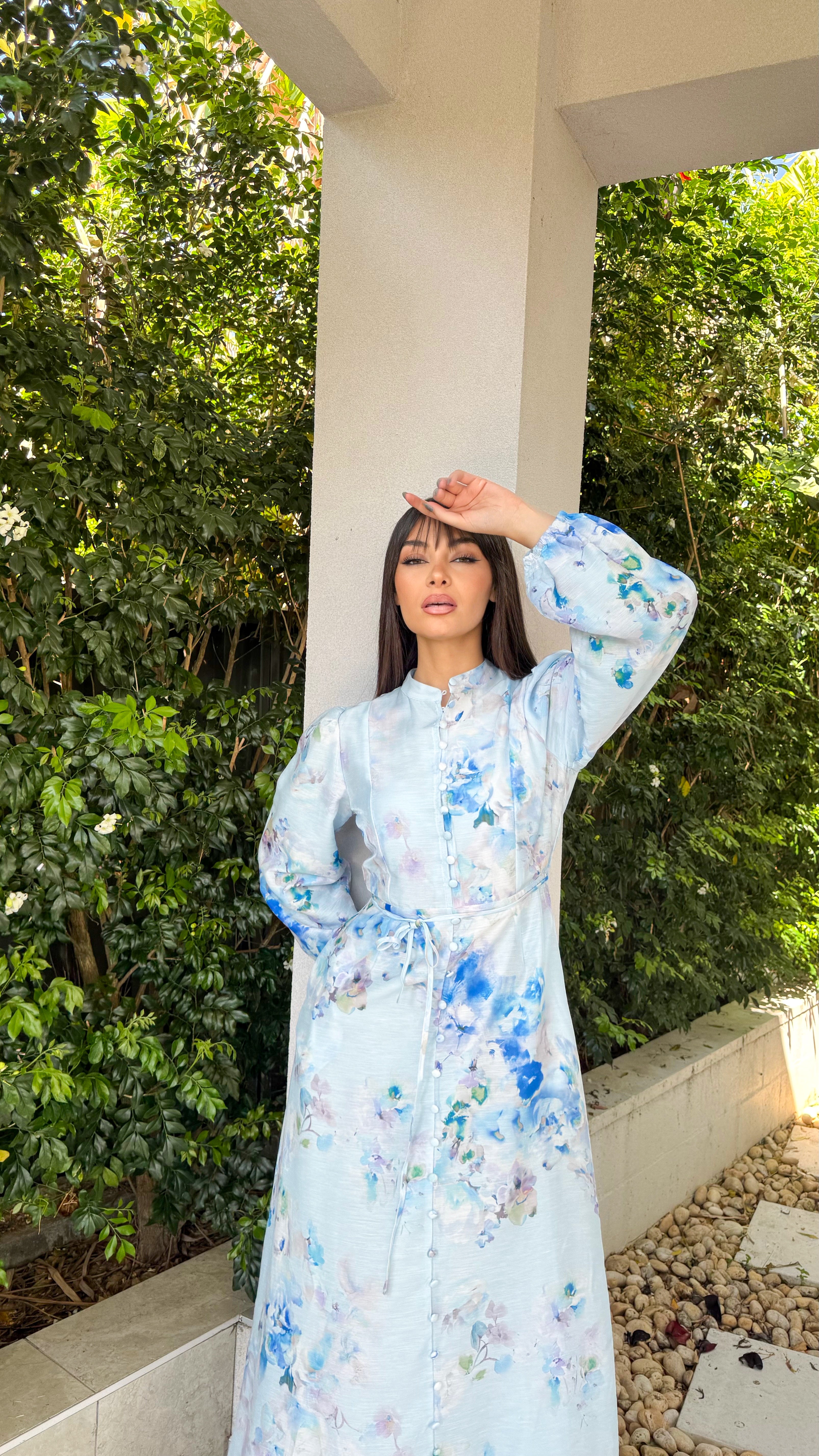 Beauty blue dress
