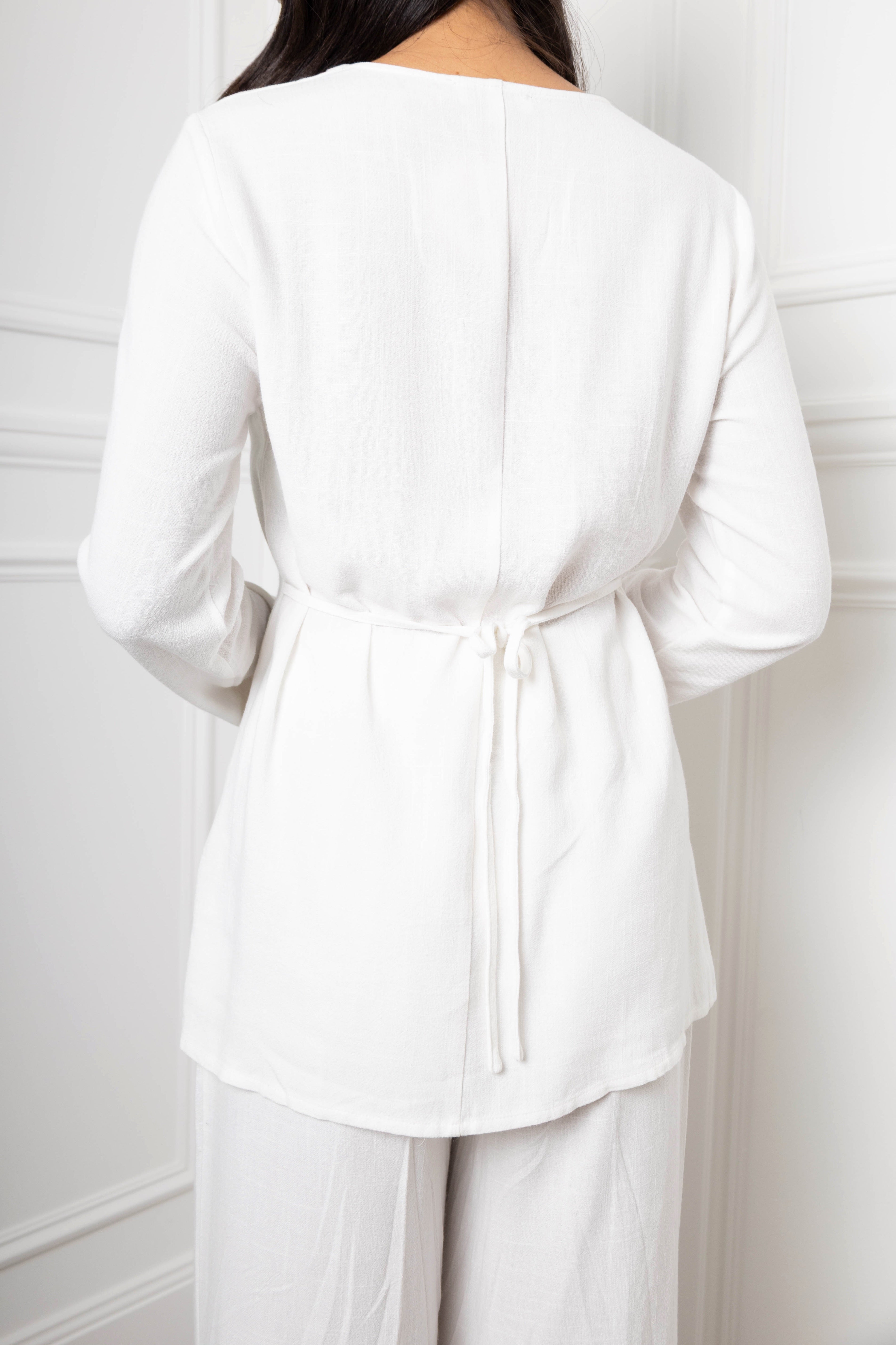 Linen Casual button set