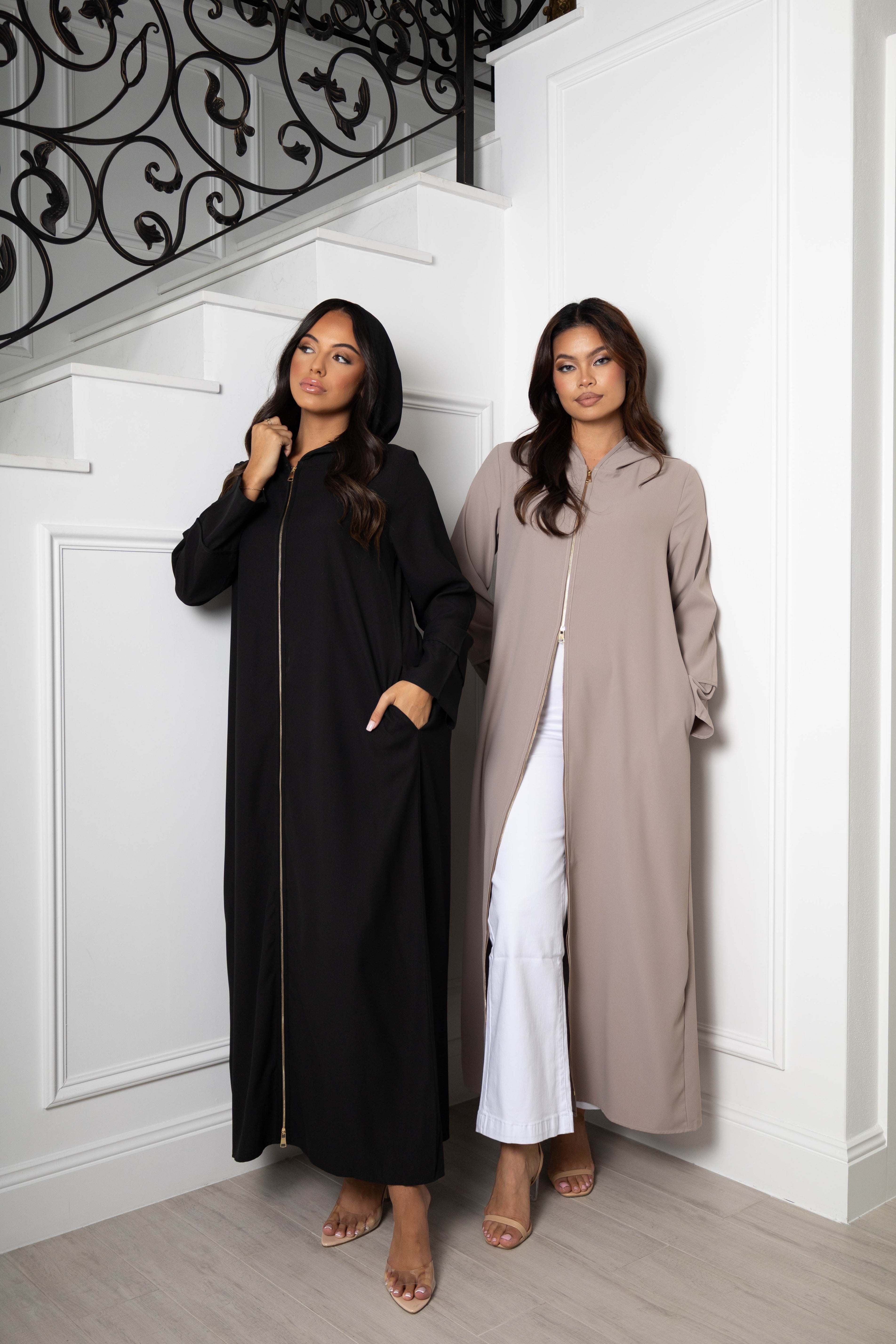 Nadirah zip Abaya