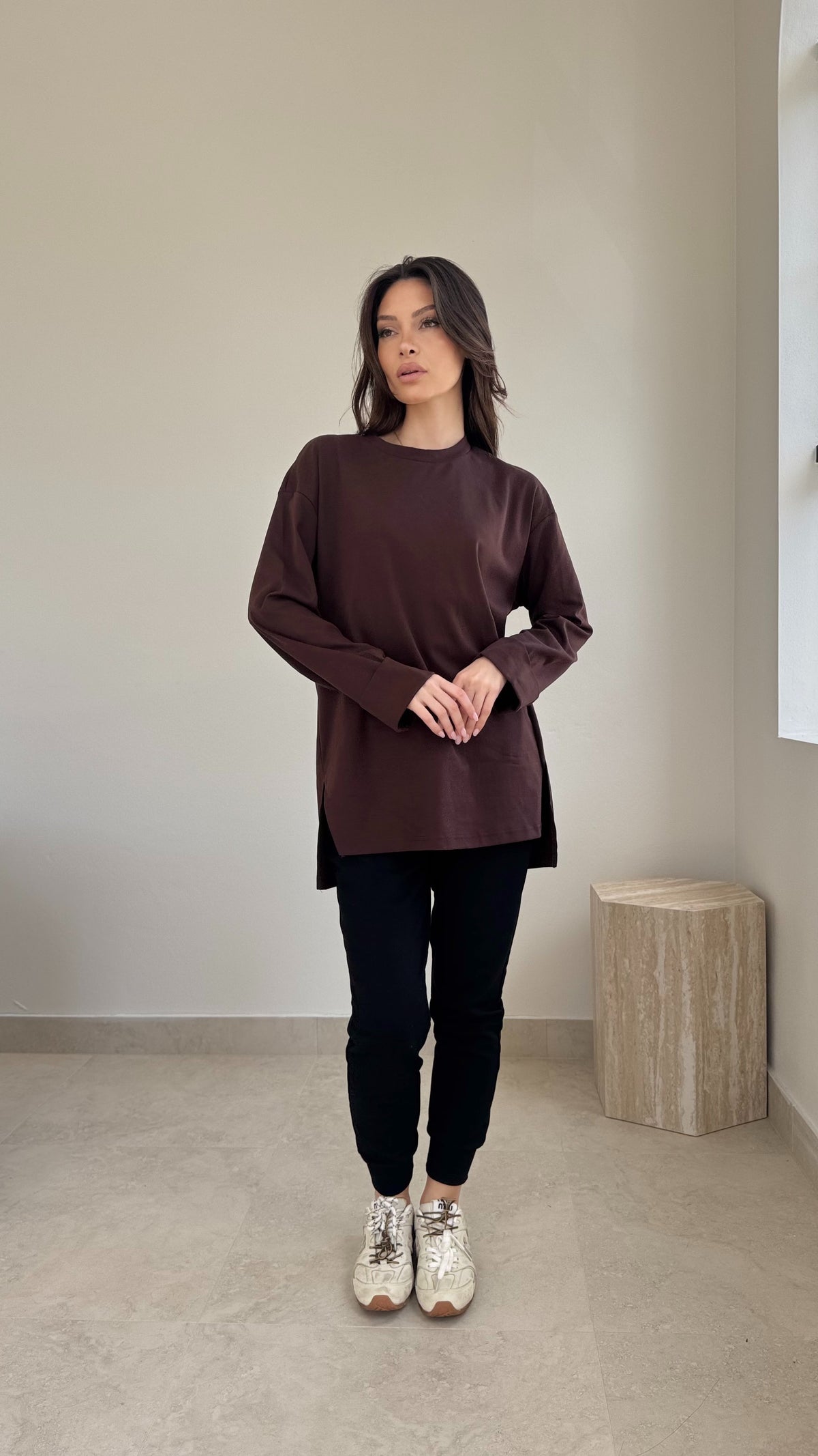 Fold over cotton top