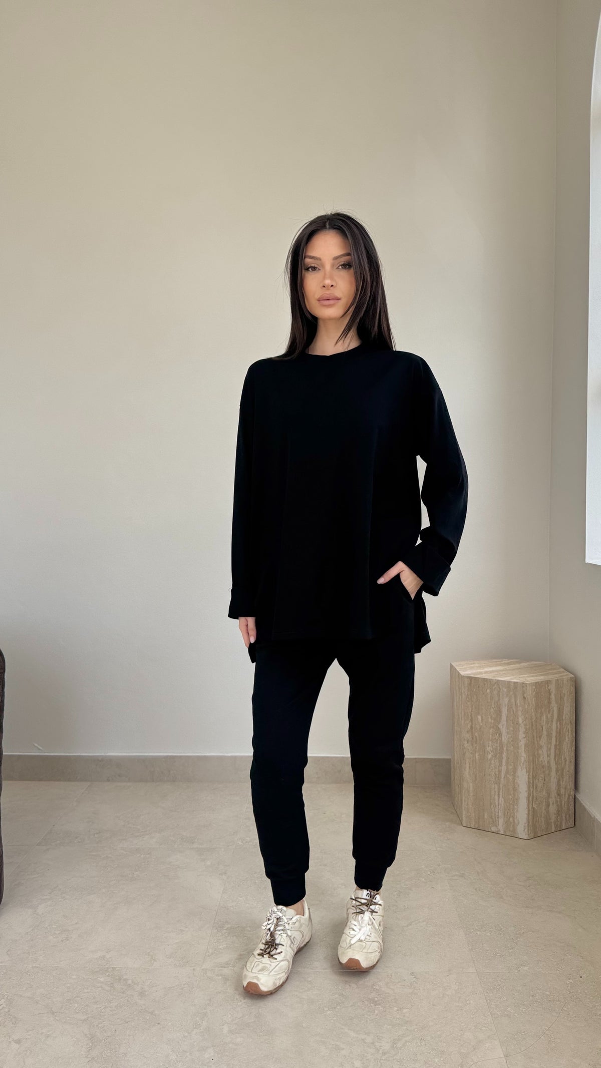 Fold over cotton top