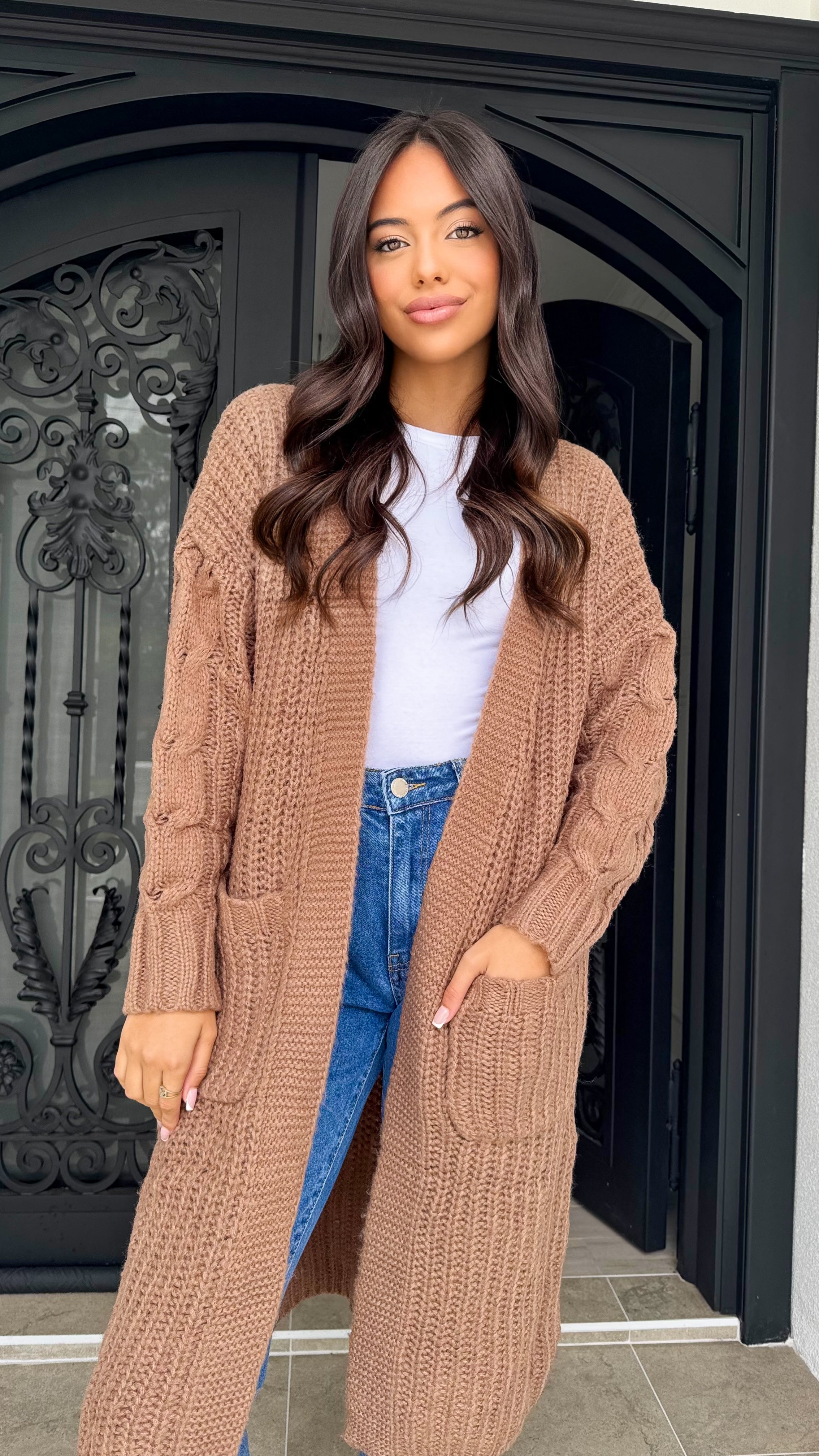 Cable knit Cardigan