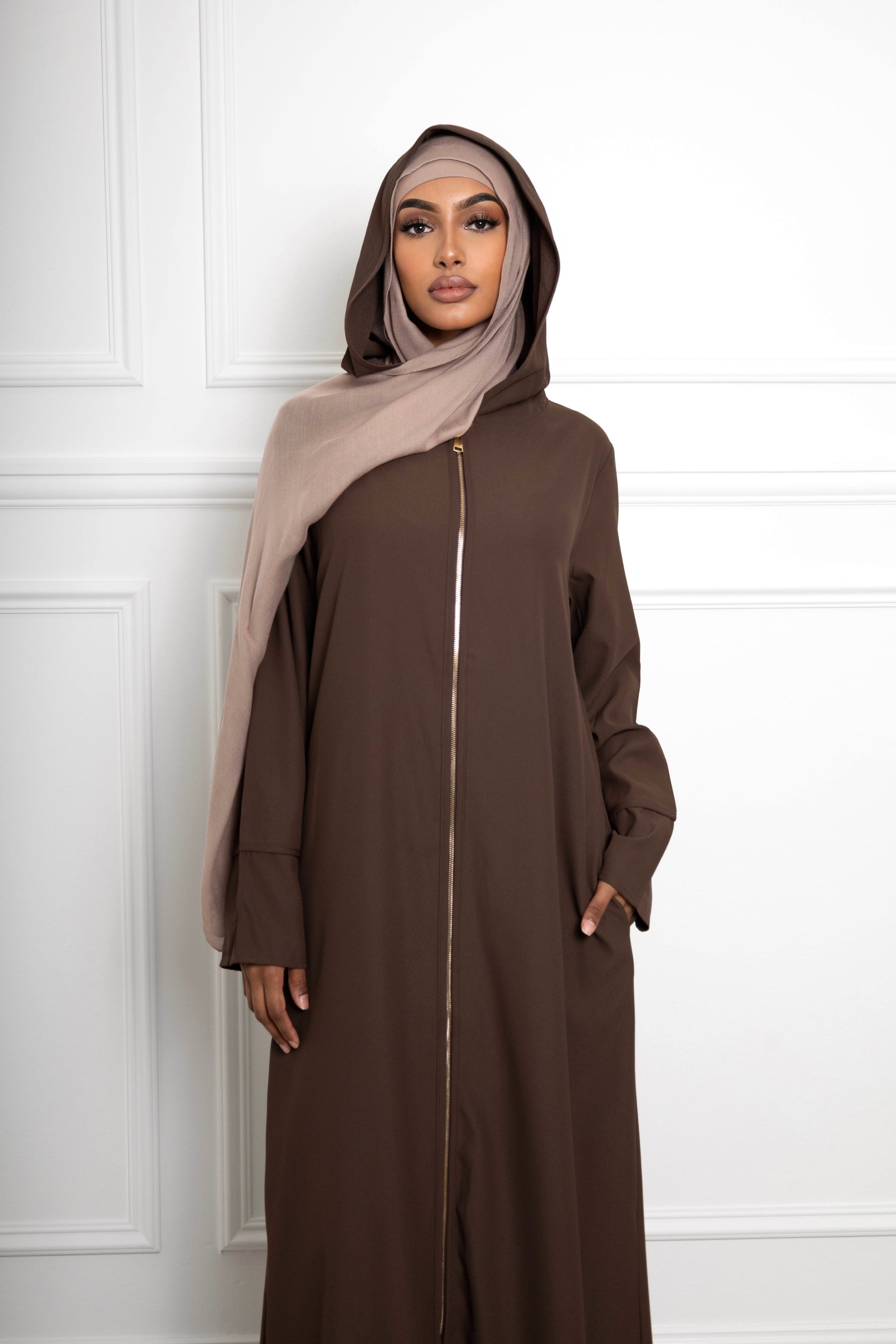 Nadirah zip Abaya