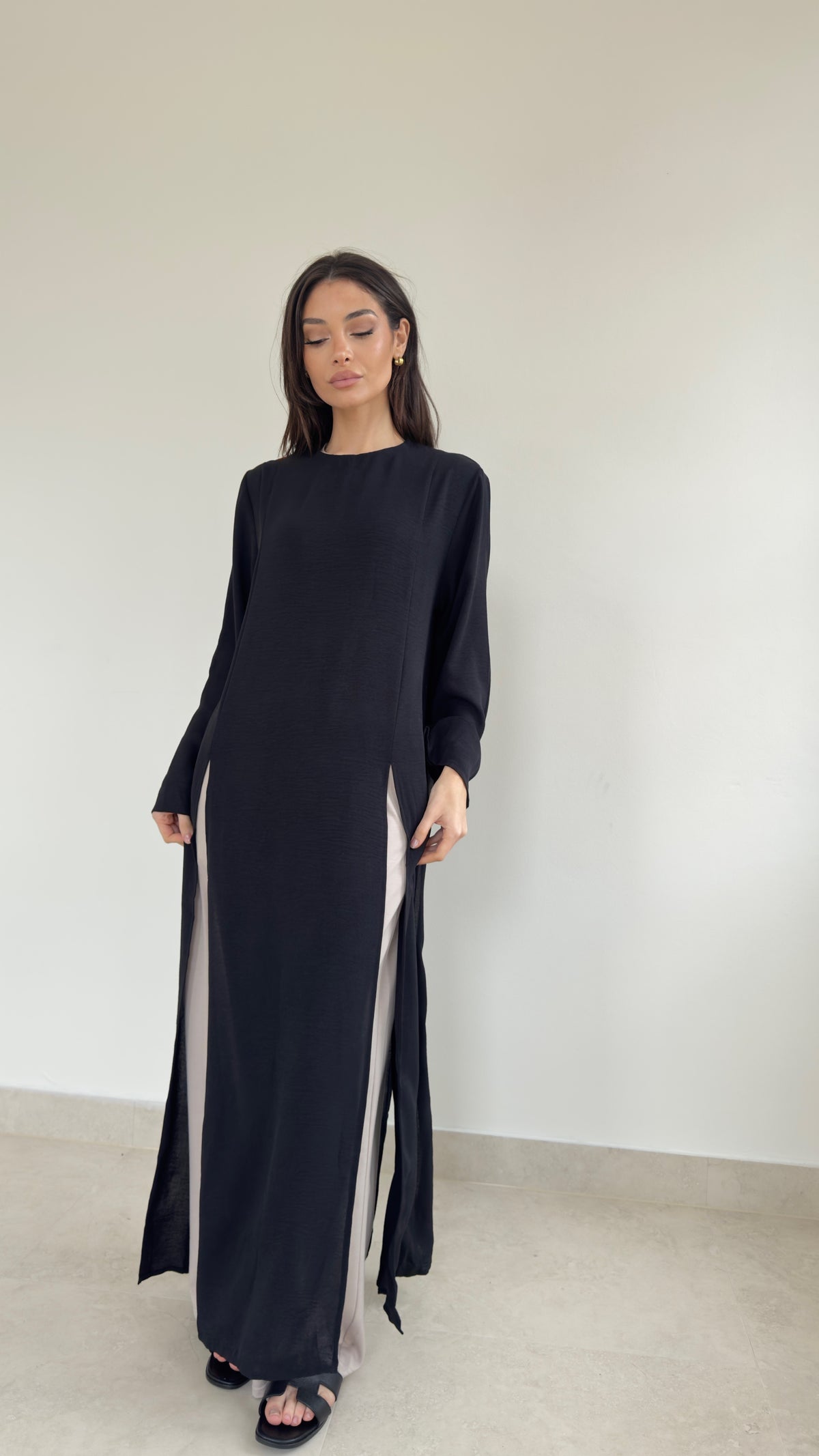 Modest split tunic