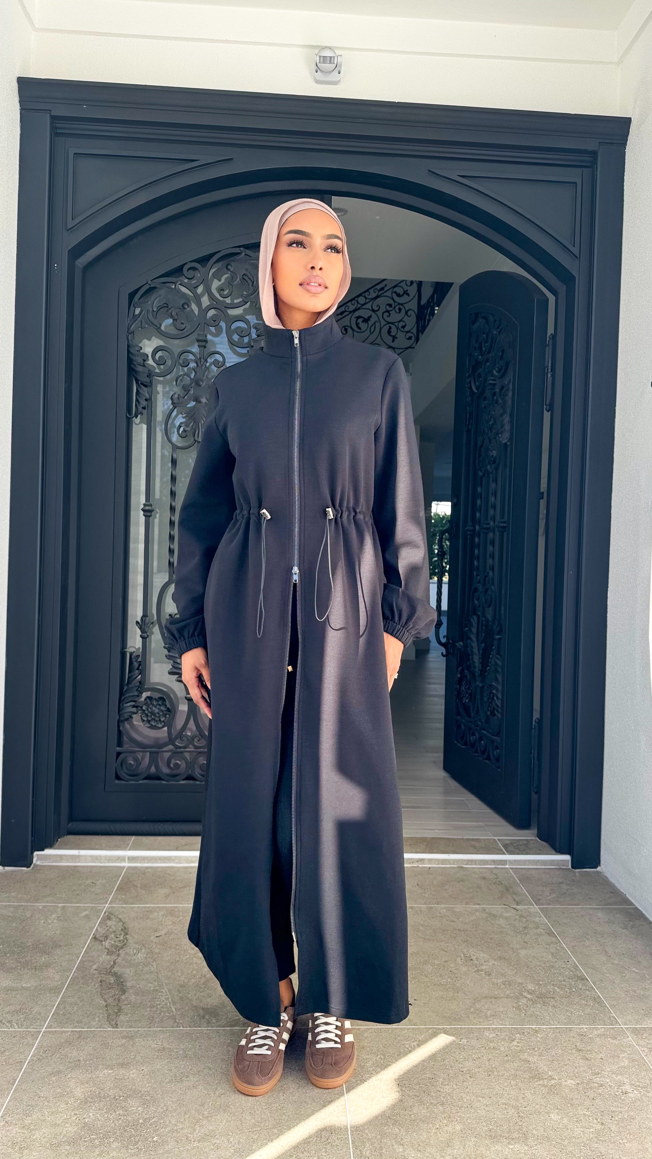 Ponte maxi zip jacket