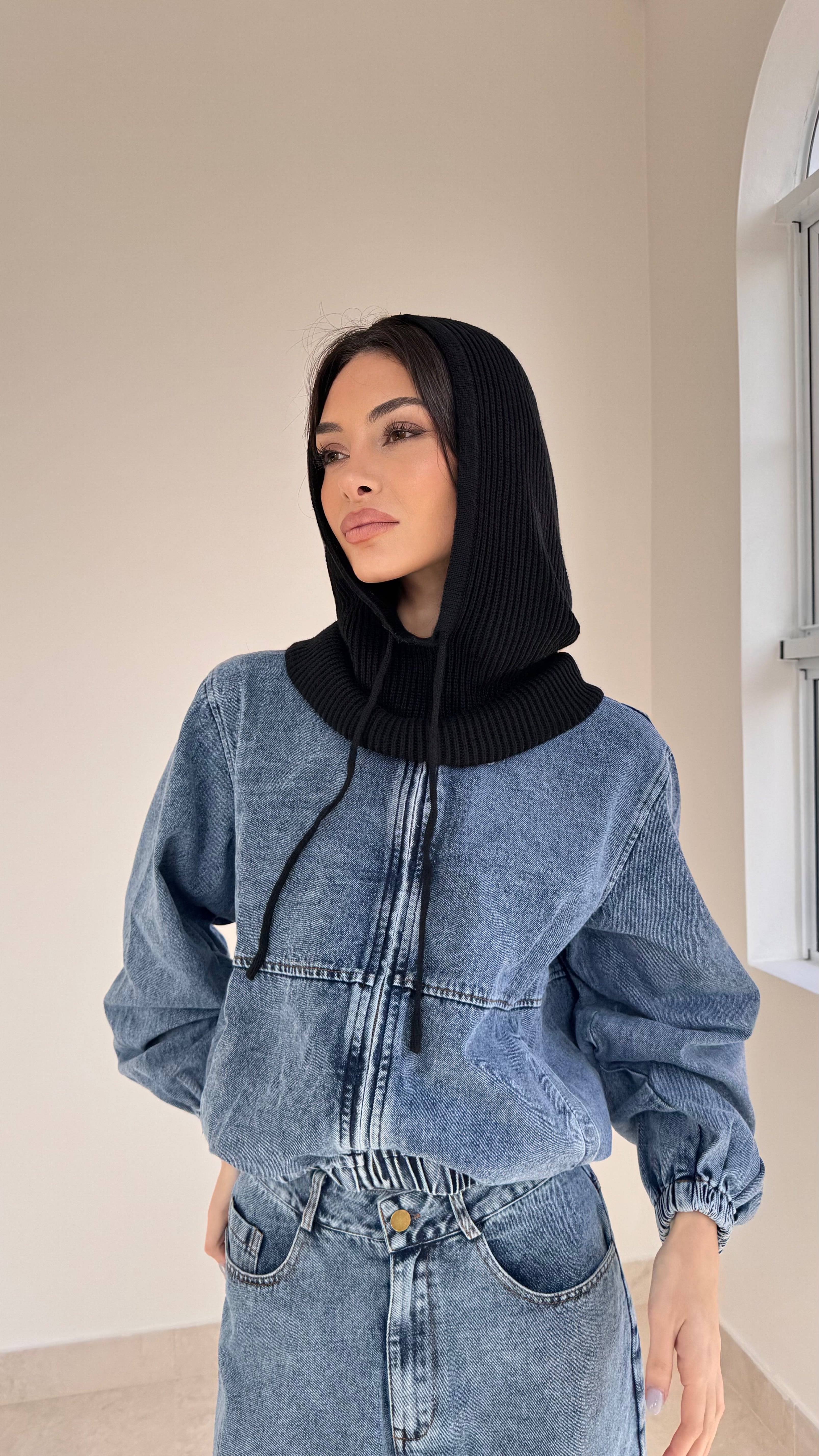 Knit hoody