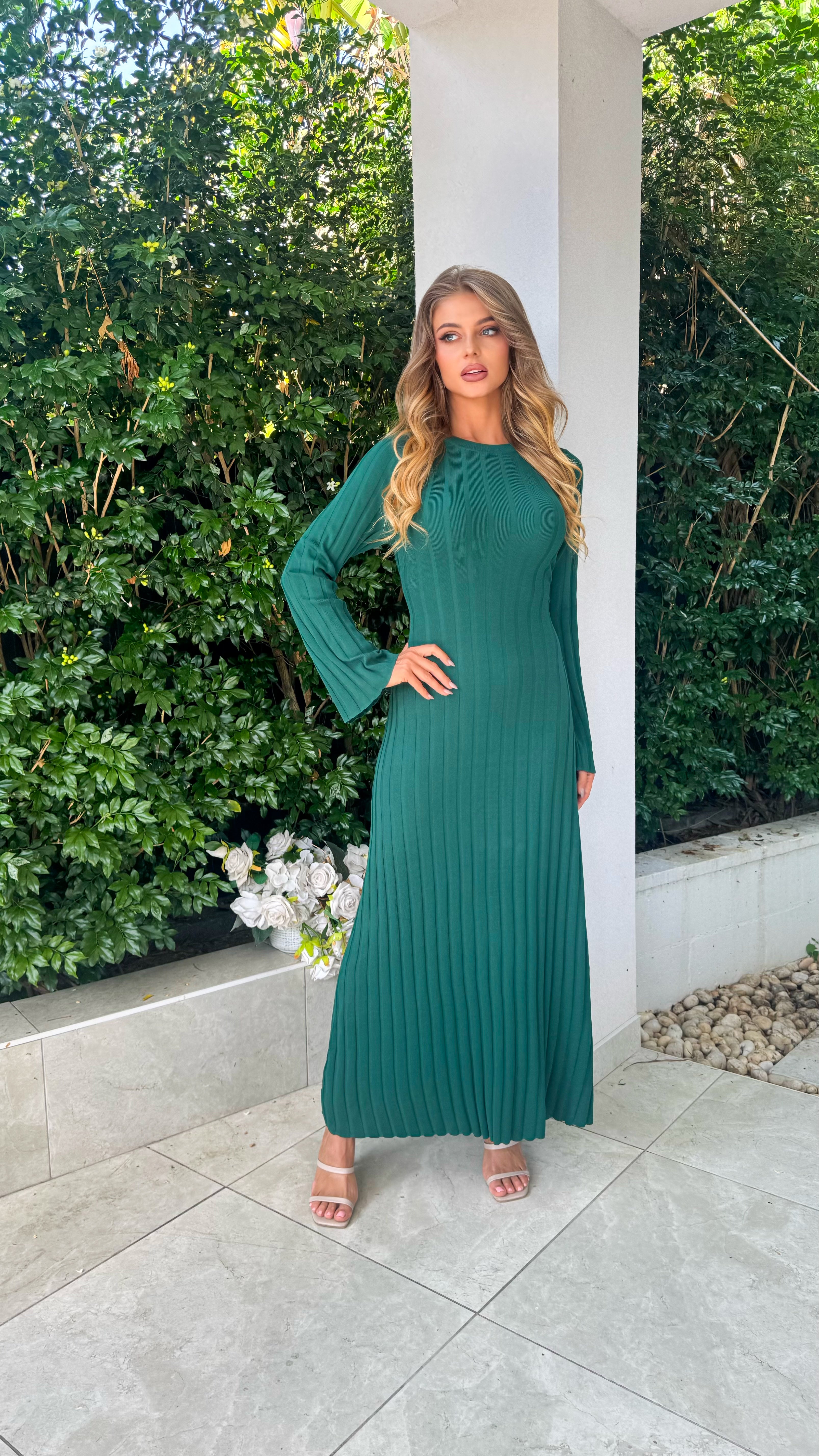 Miorah bell sleeve Dress