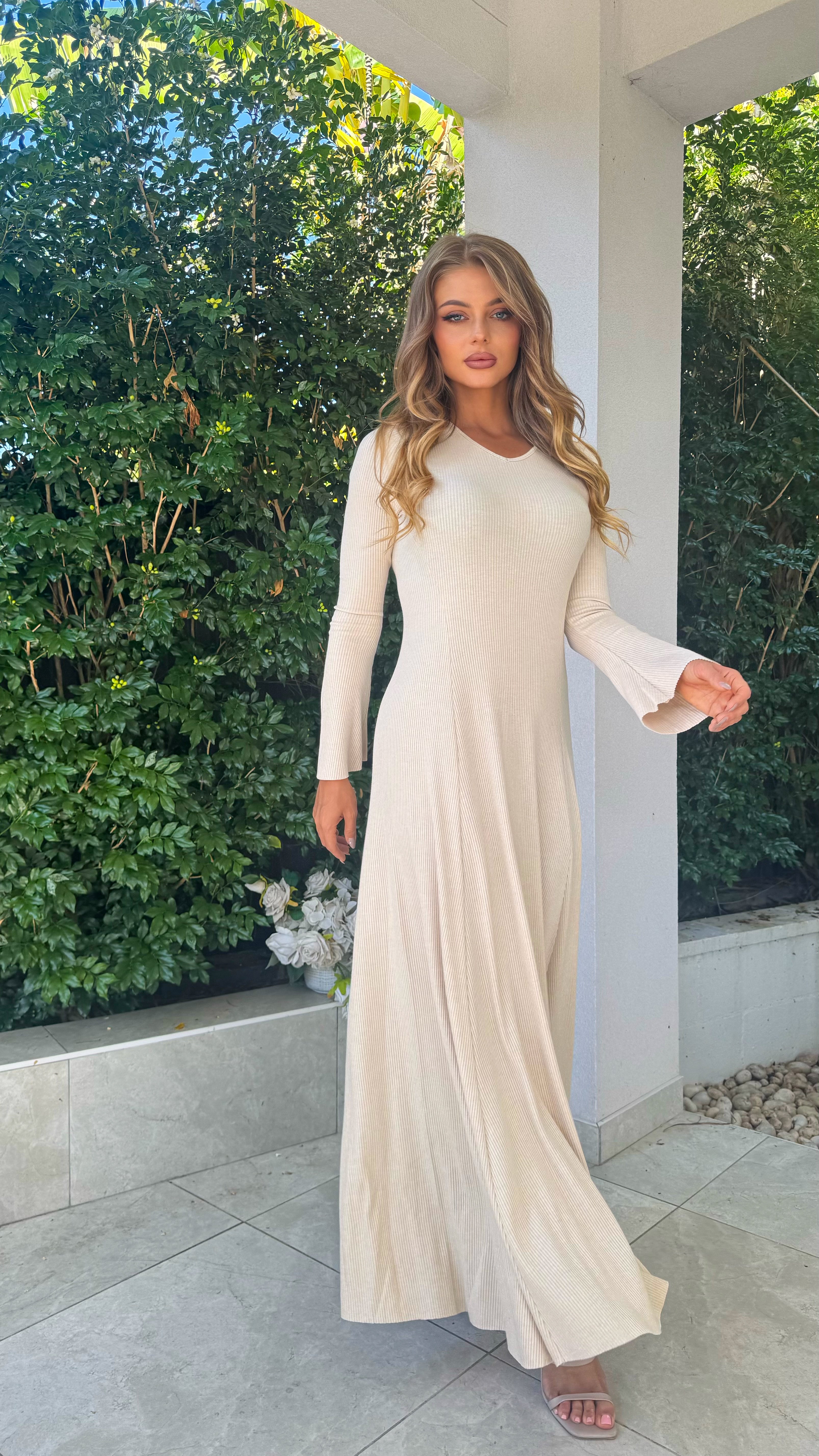 Ribbed Aline Maxi