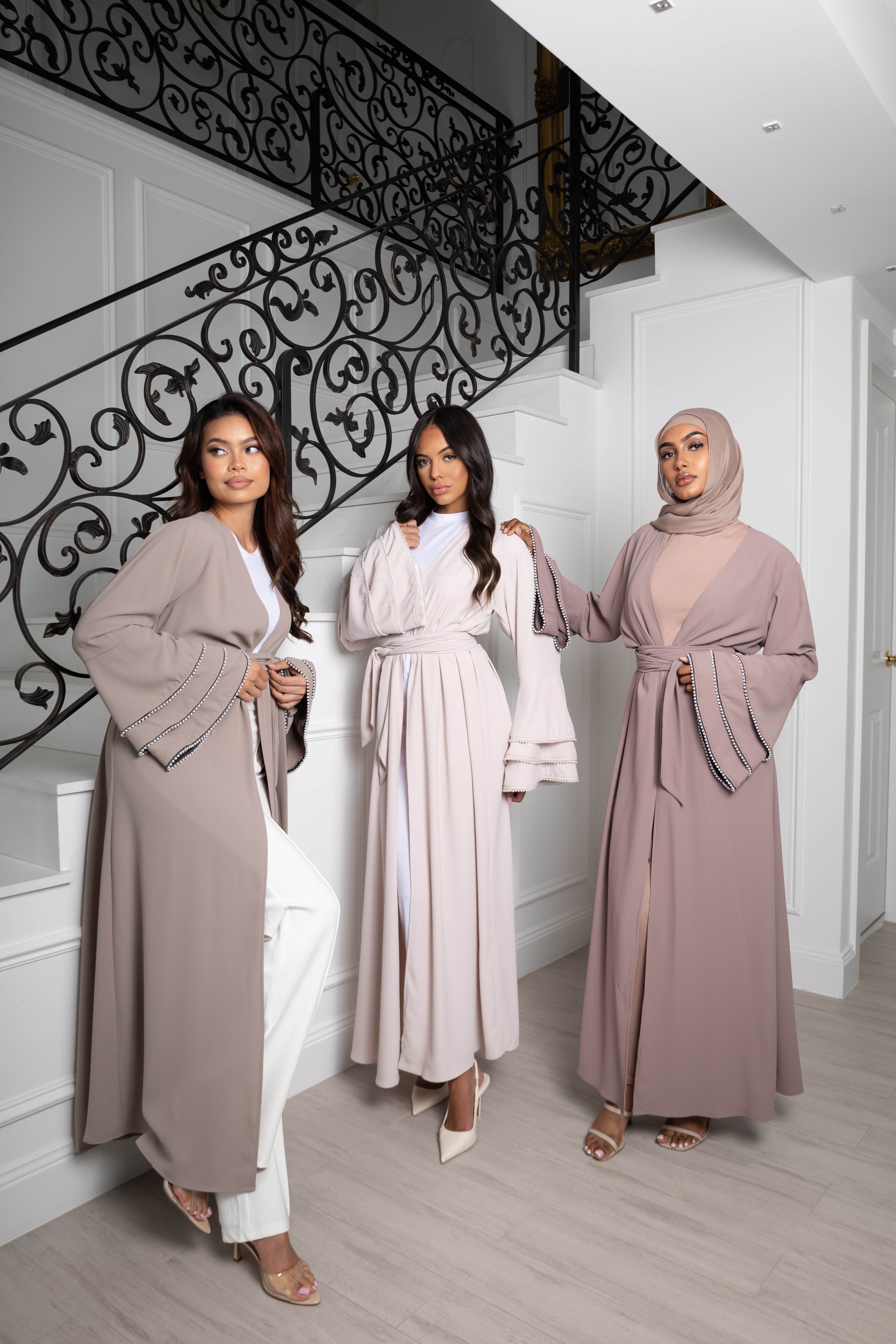 Nadirah Pearl sleeve cape