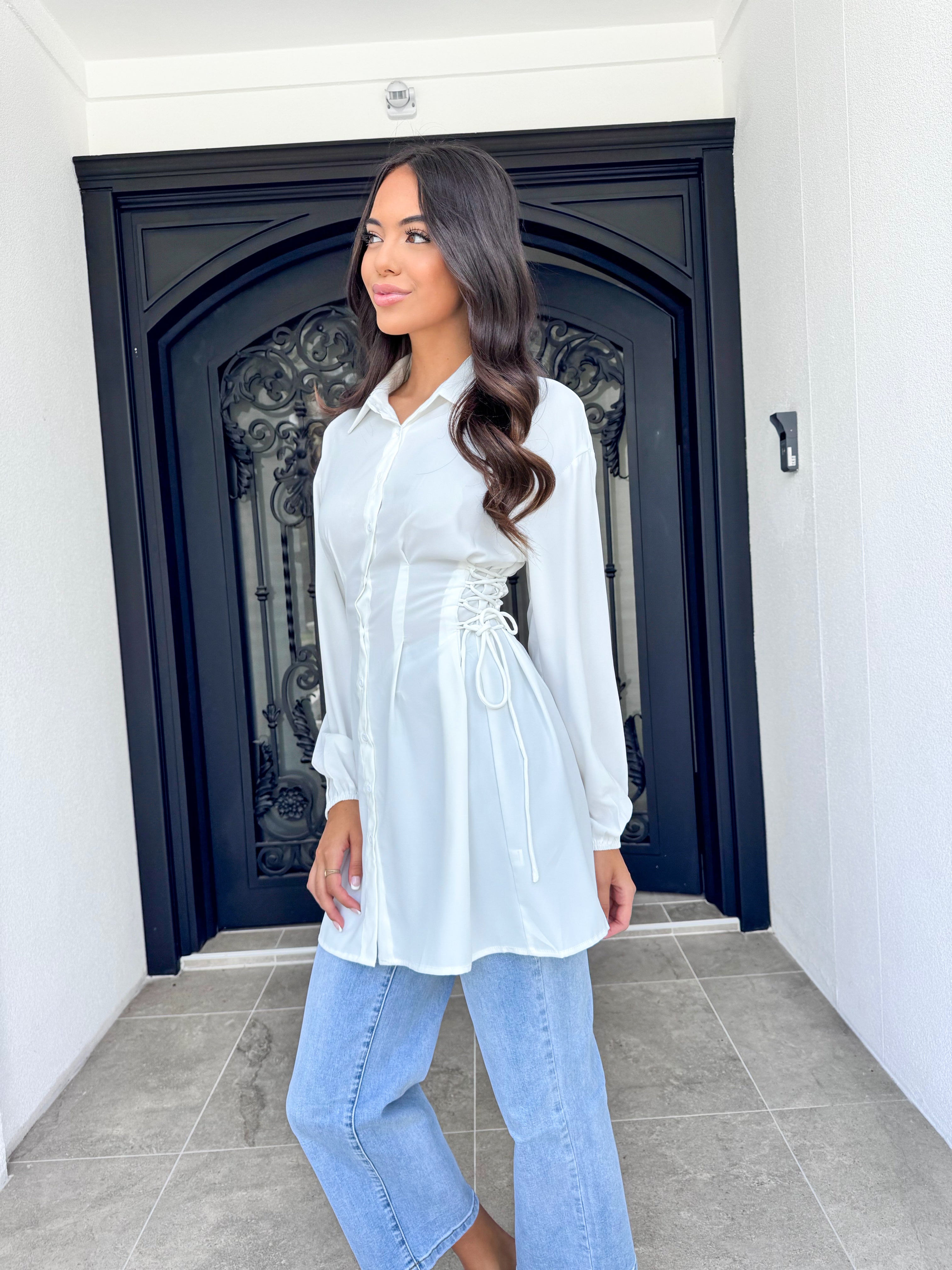 Side drawstring tunic