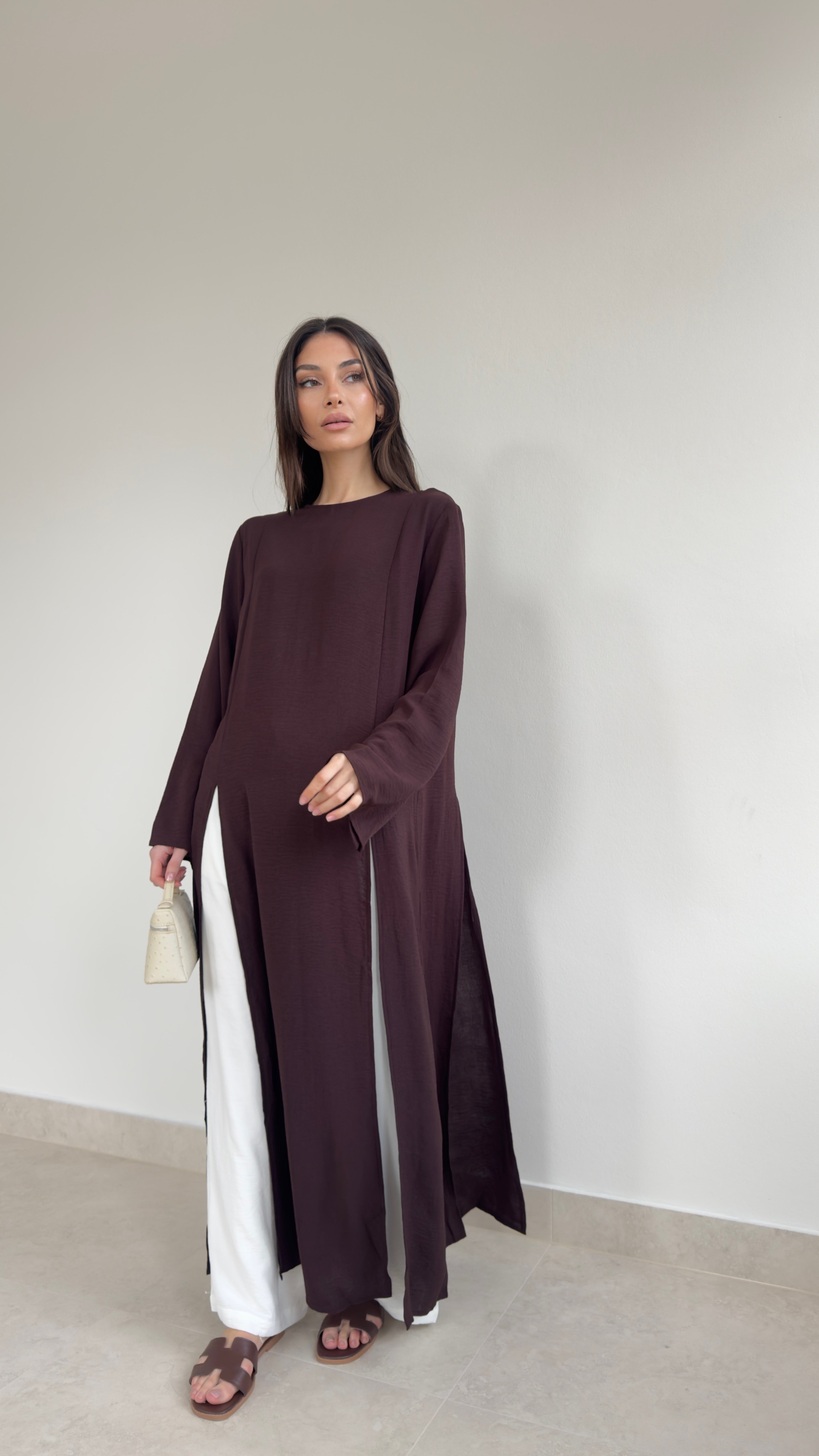 Modest split tunic