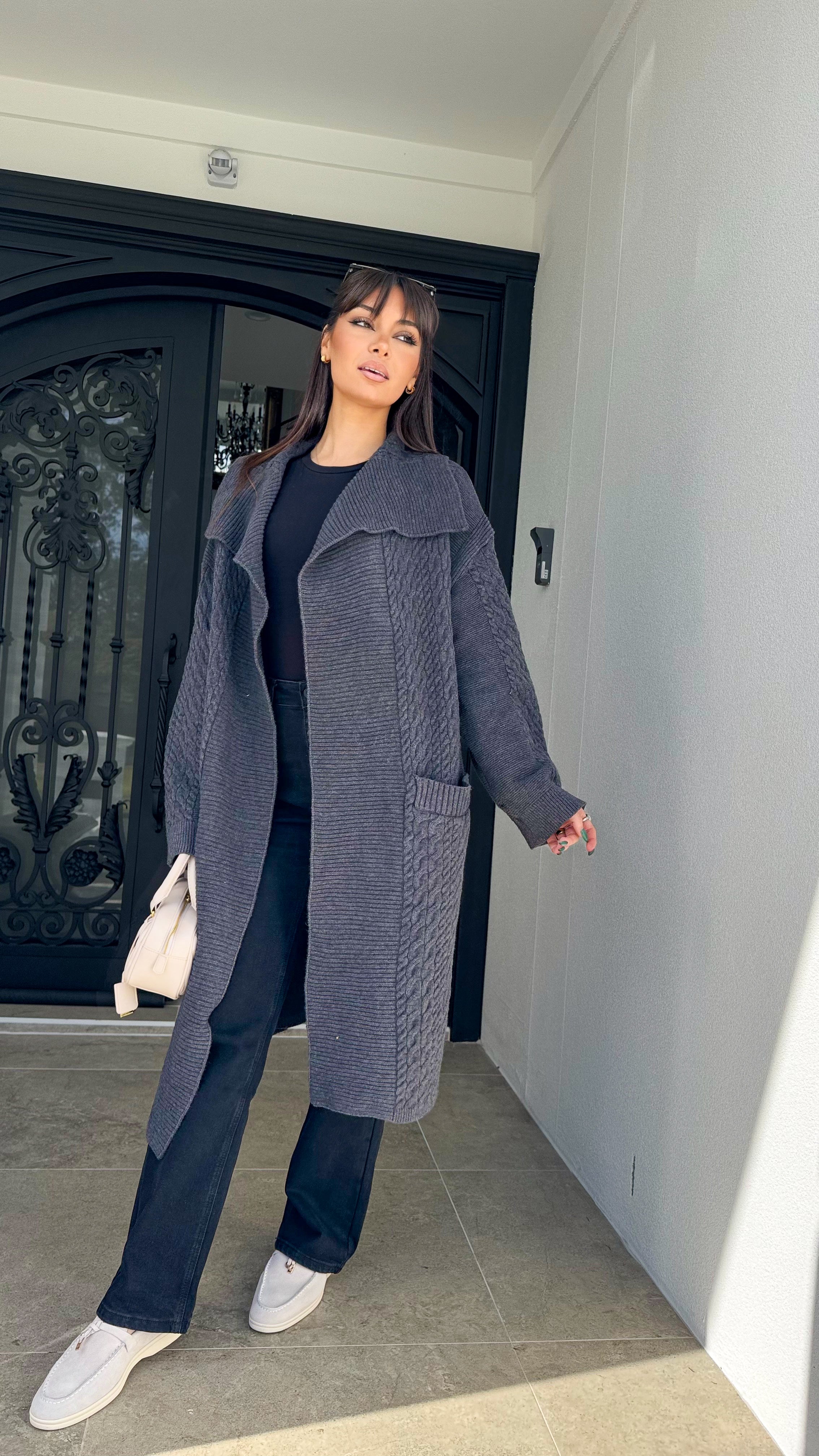 Pattern Knit Cardigan