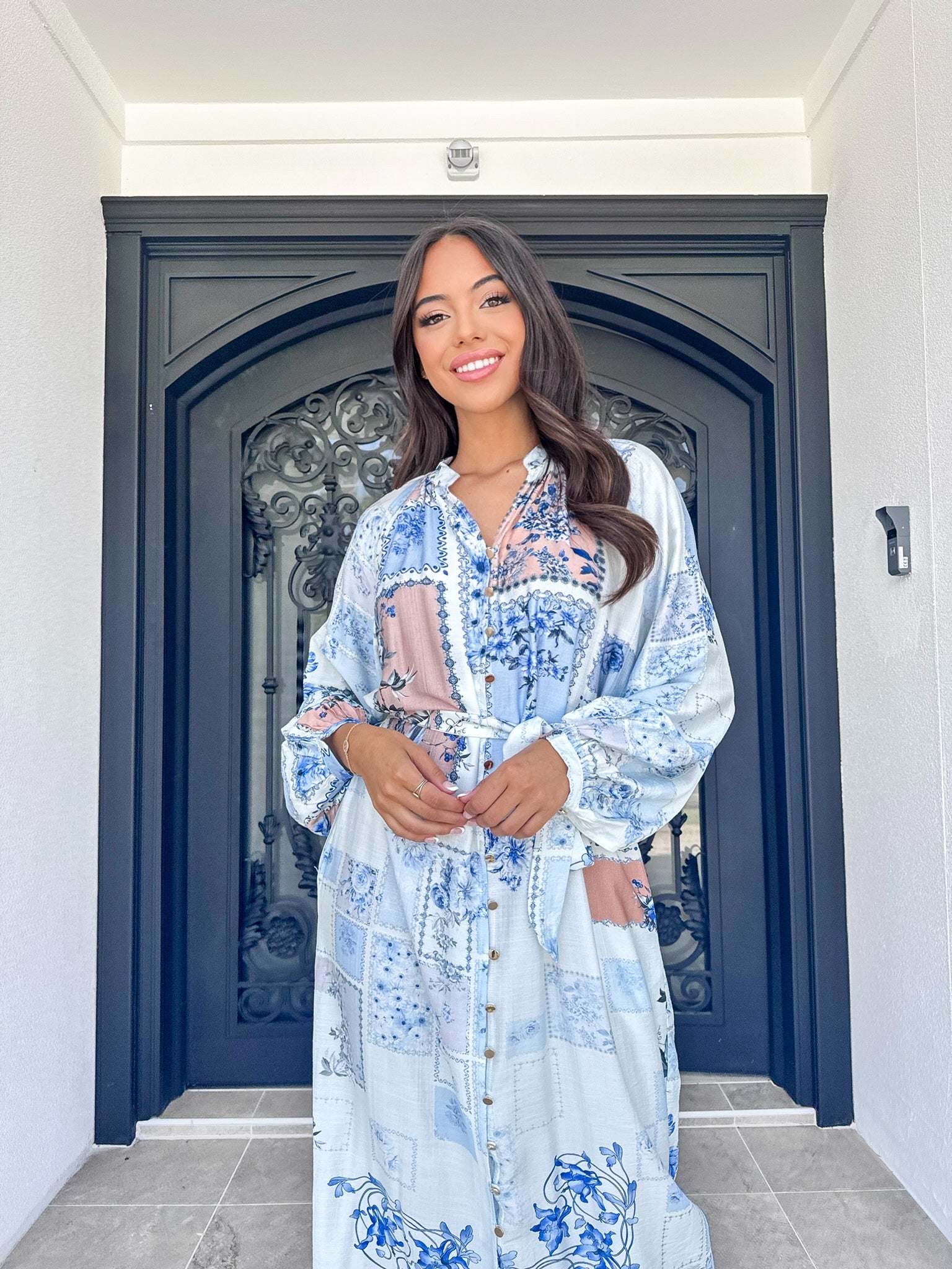 Jasmin Blue print Dress