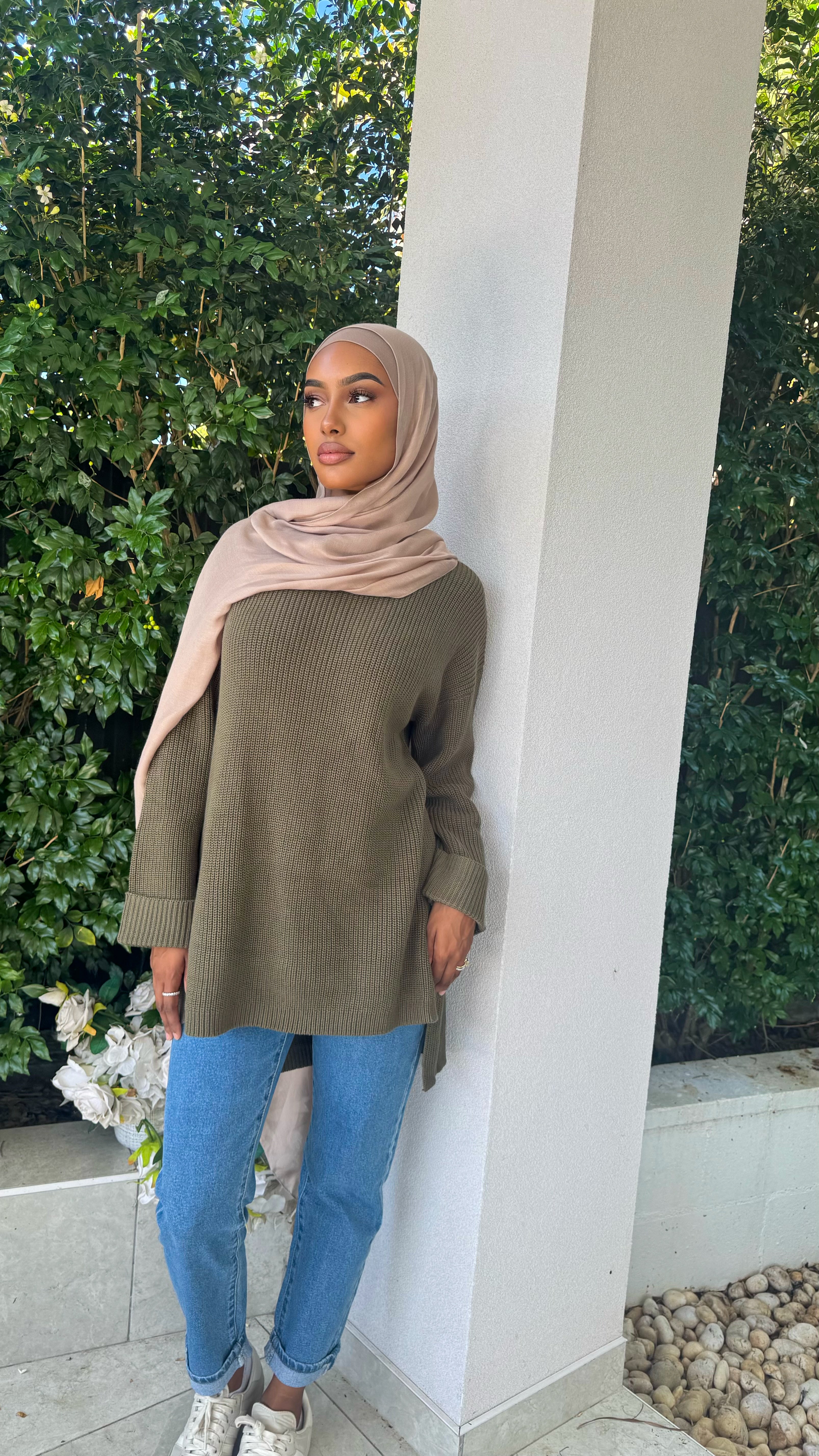 Oversized HiLow knit