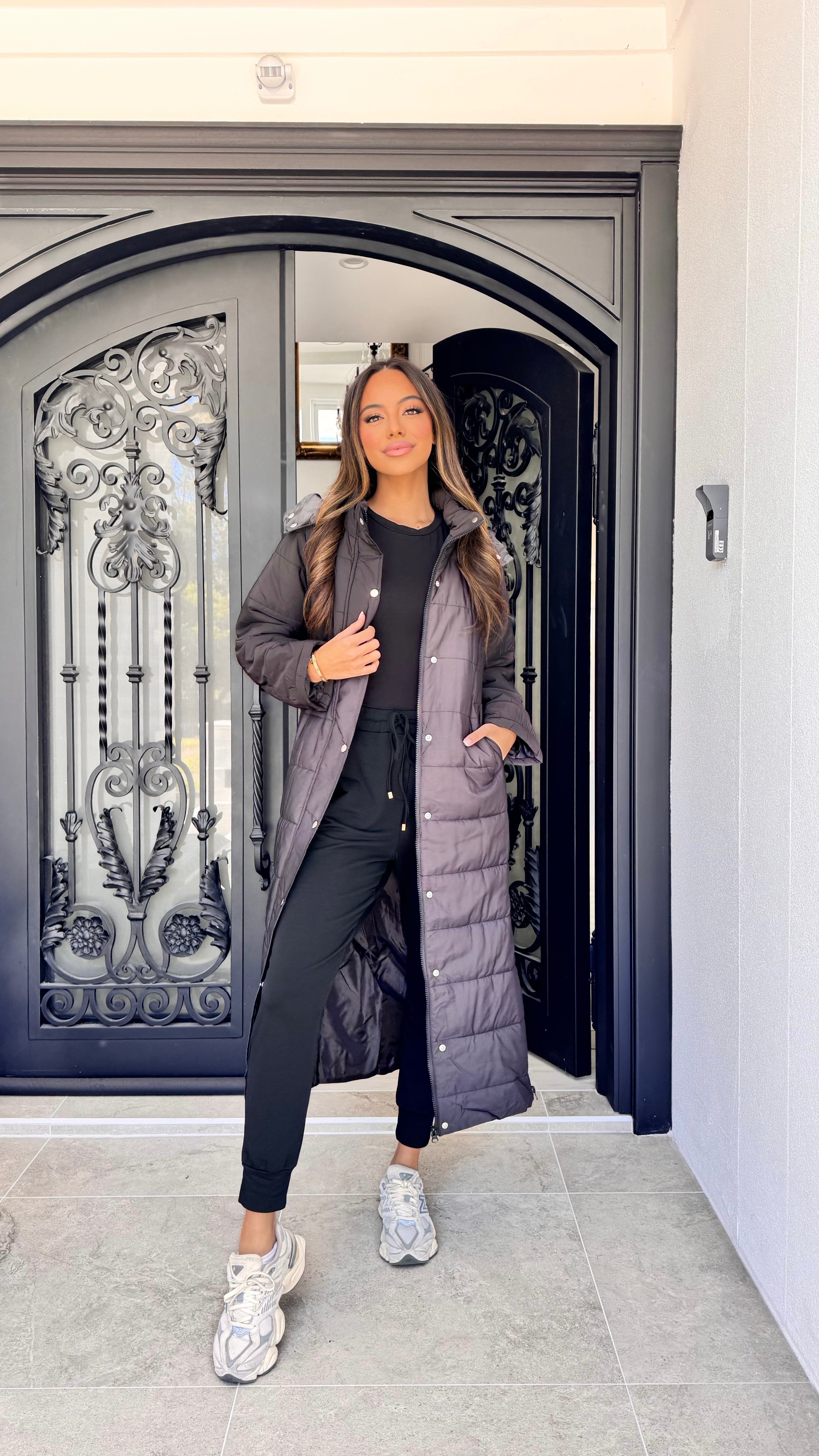 Longline puffer jacket