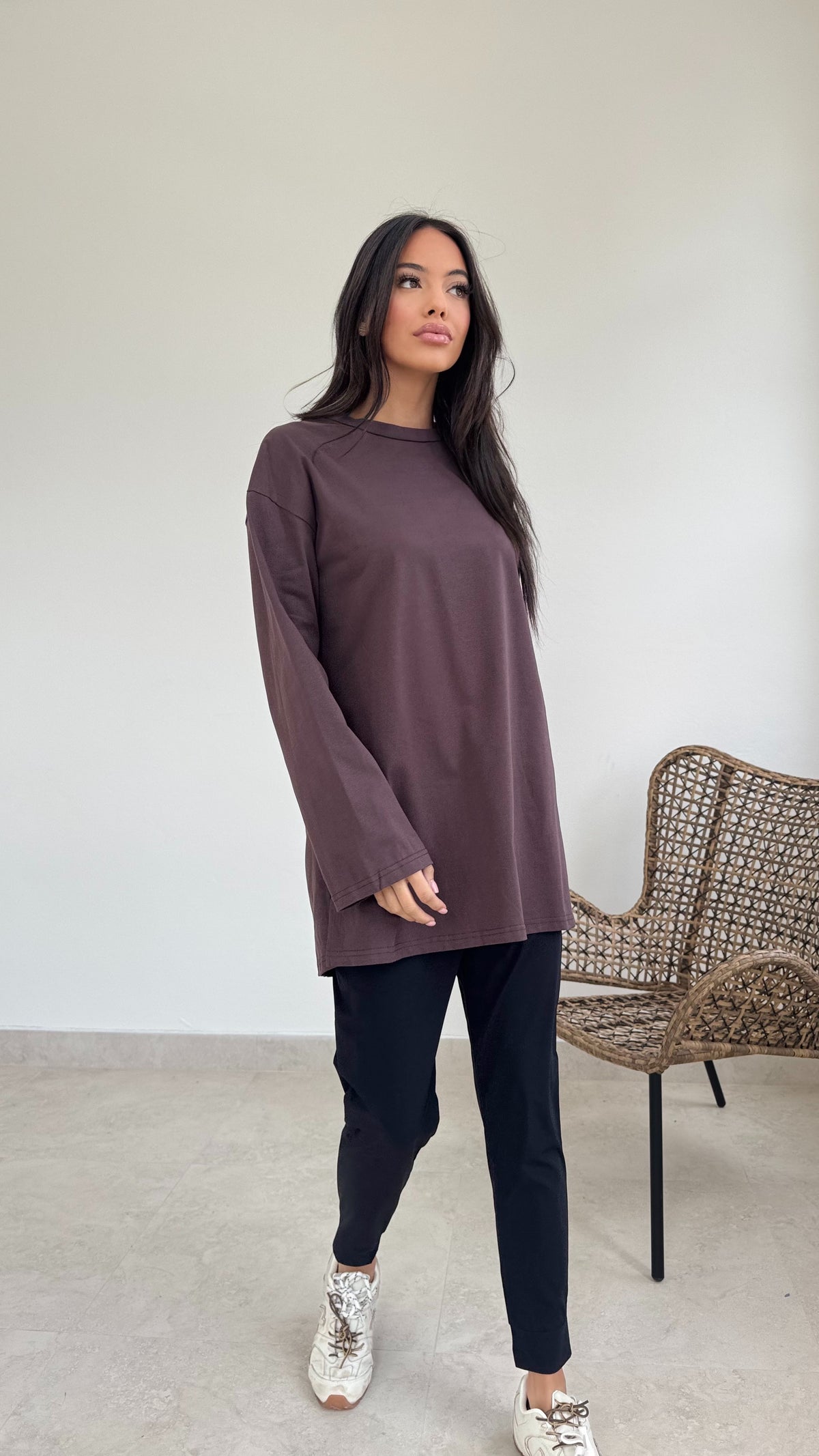 Relaxed long sleeve tee