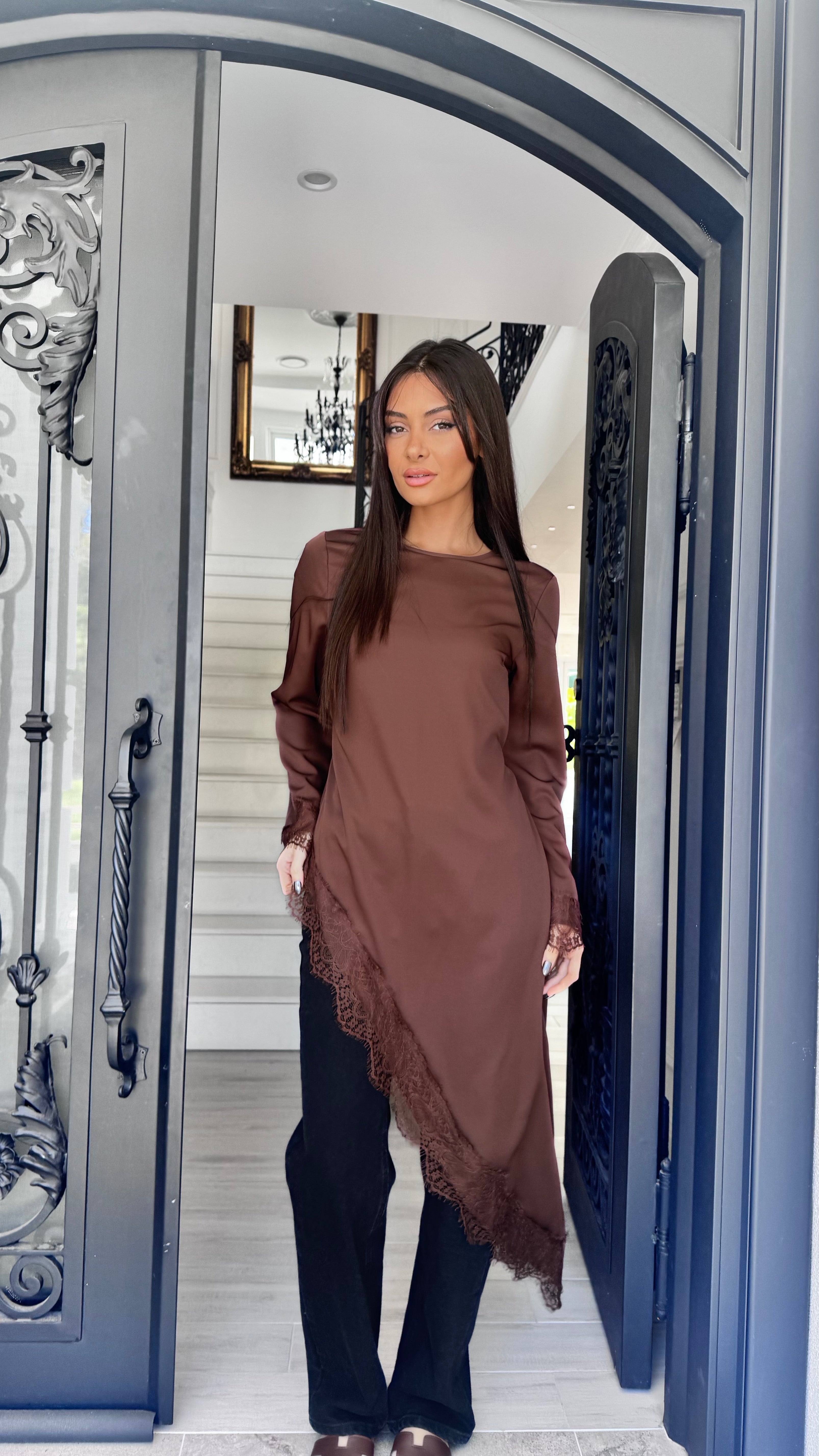 Lace Trim Top