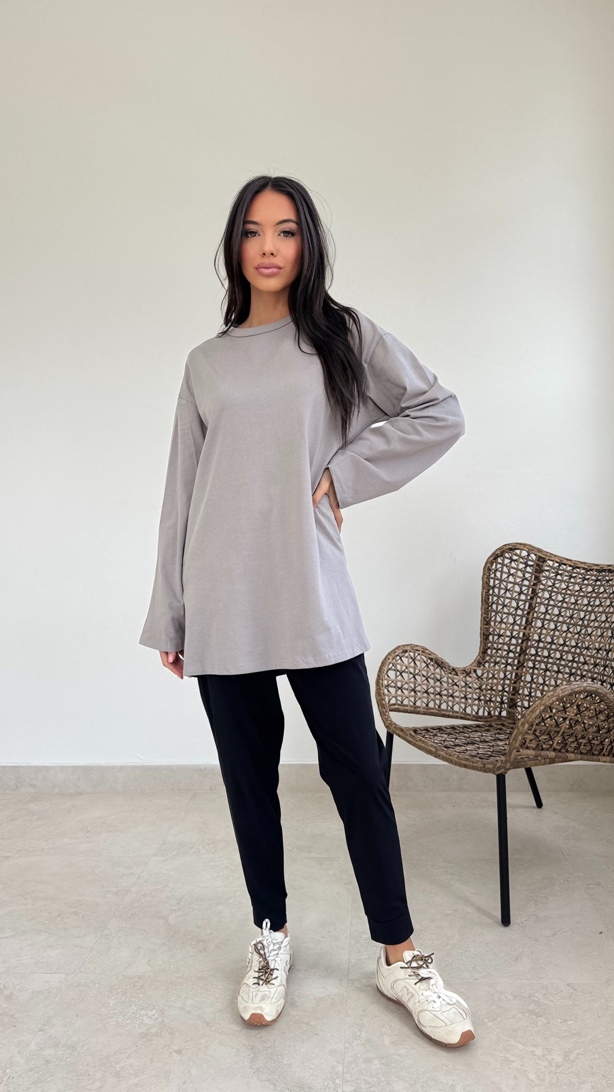 Relaxed long sleeve tee