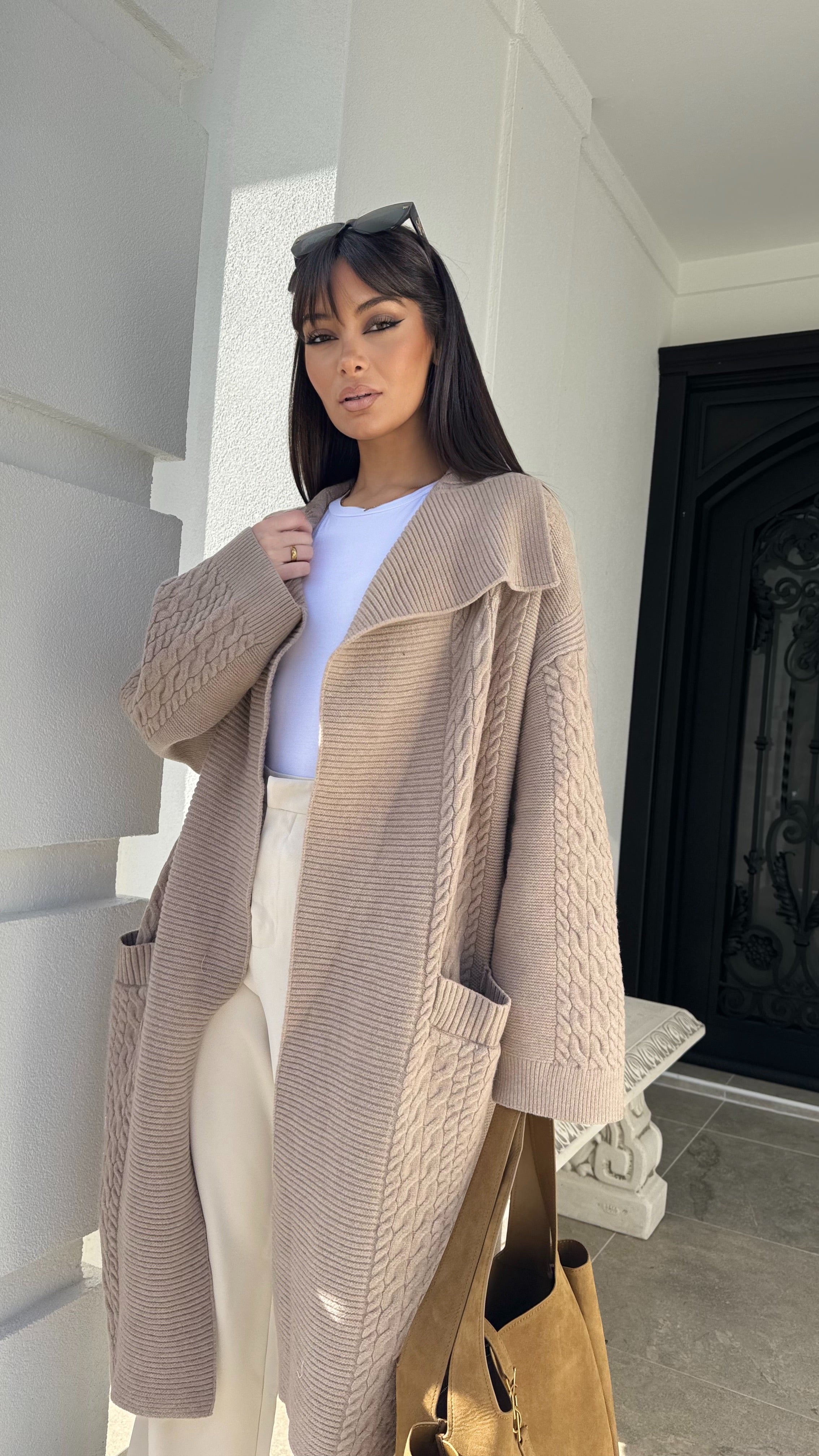 Pattern Knit Cardigan