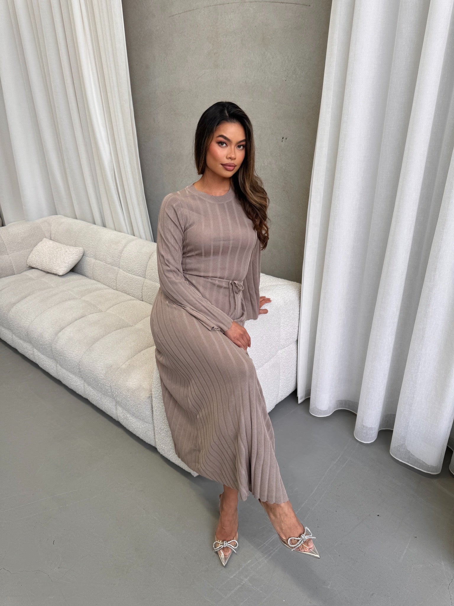 Miorah bell sleeve Dress