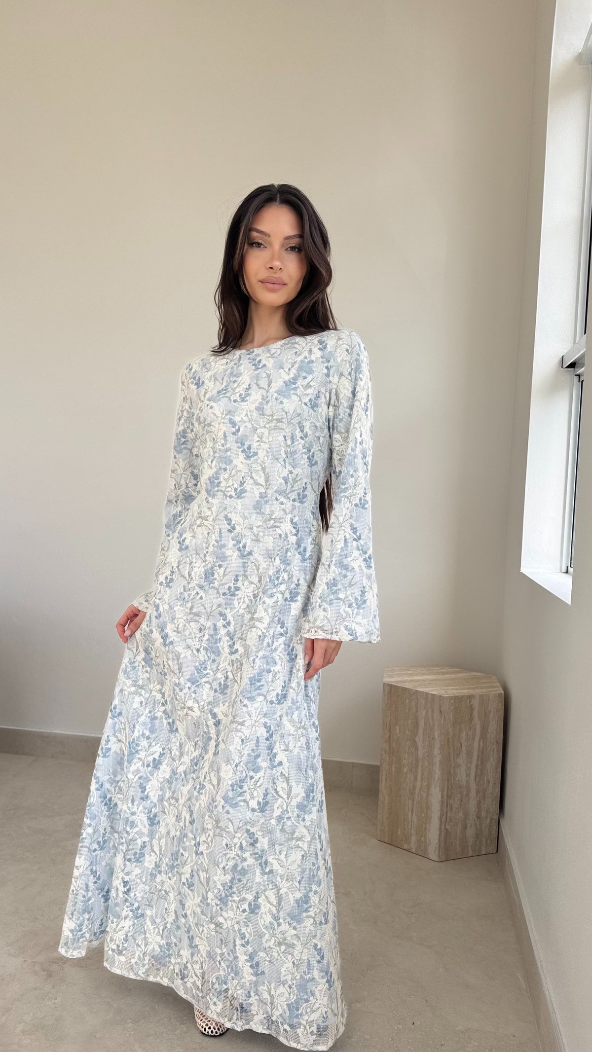Floral lace maxi