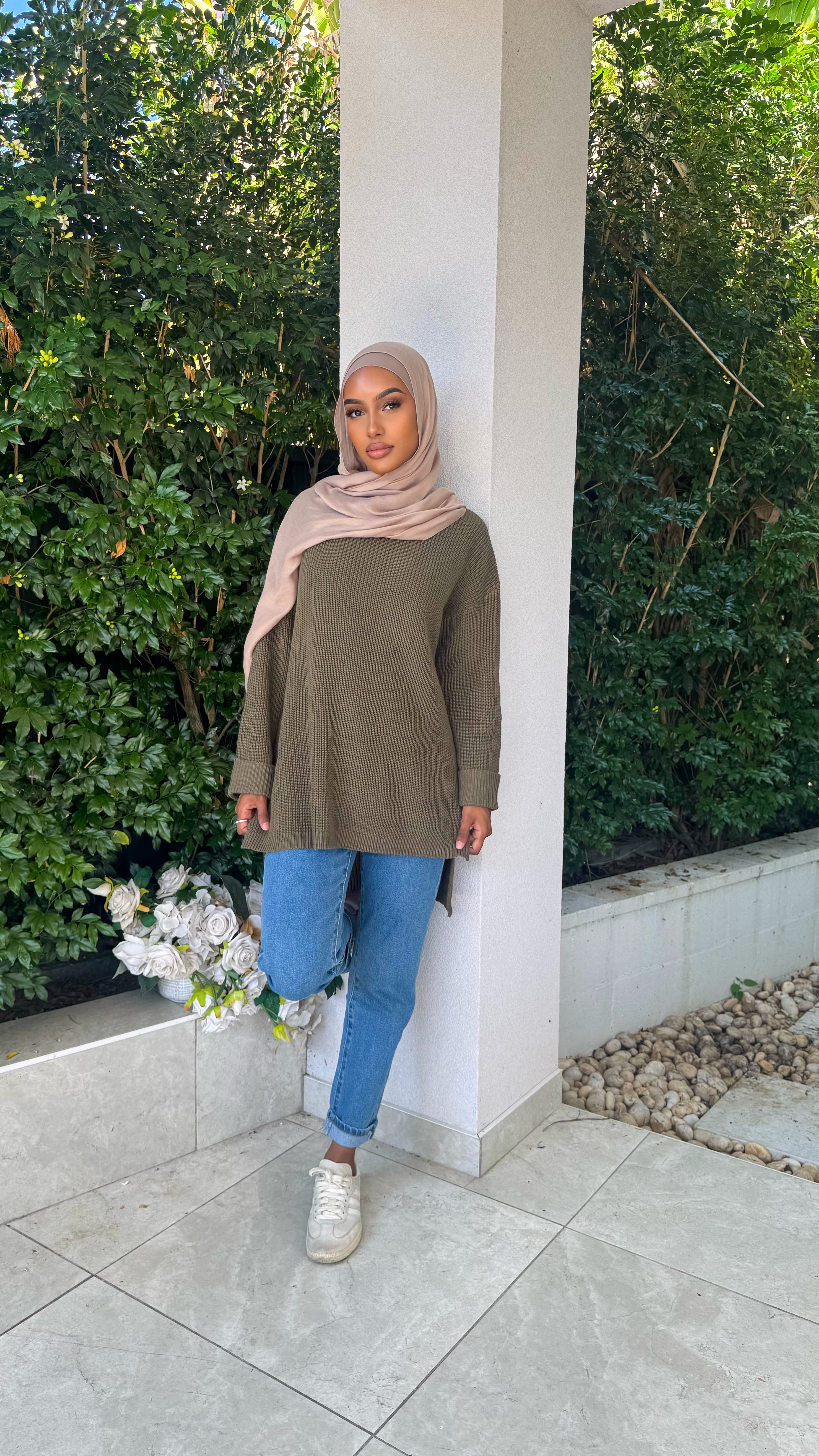Oversized HiLow knit