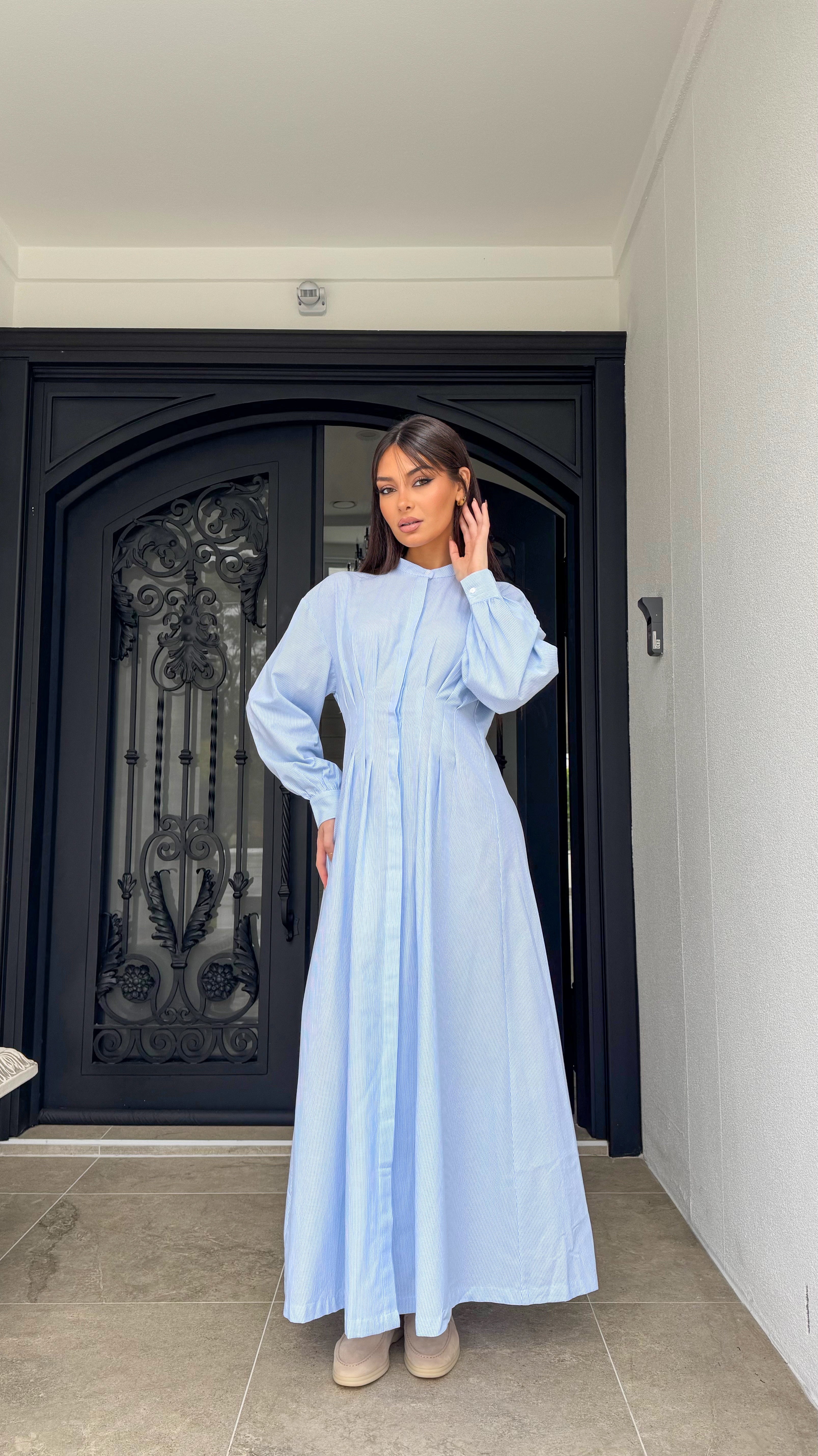 Pinstripe maxi
