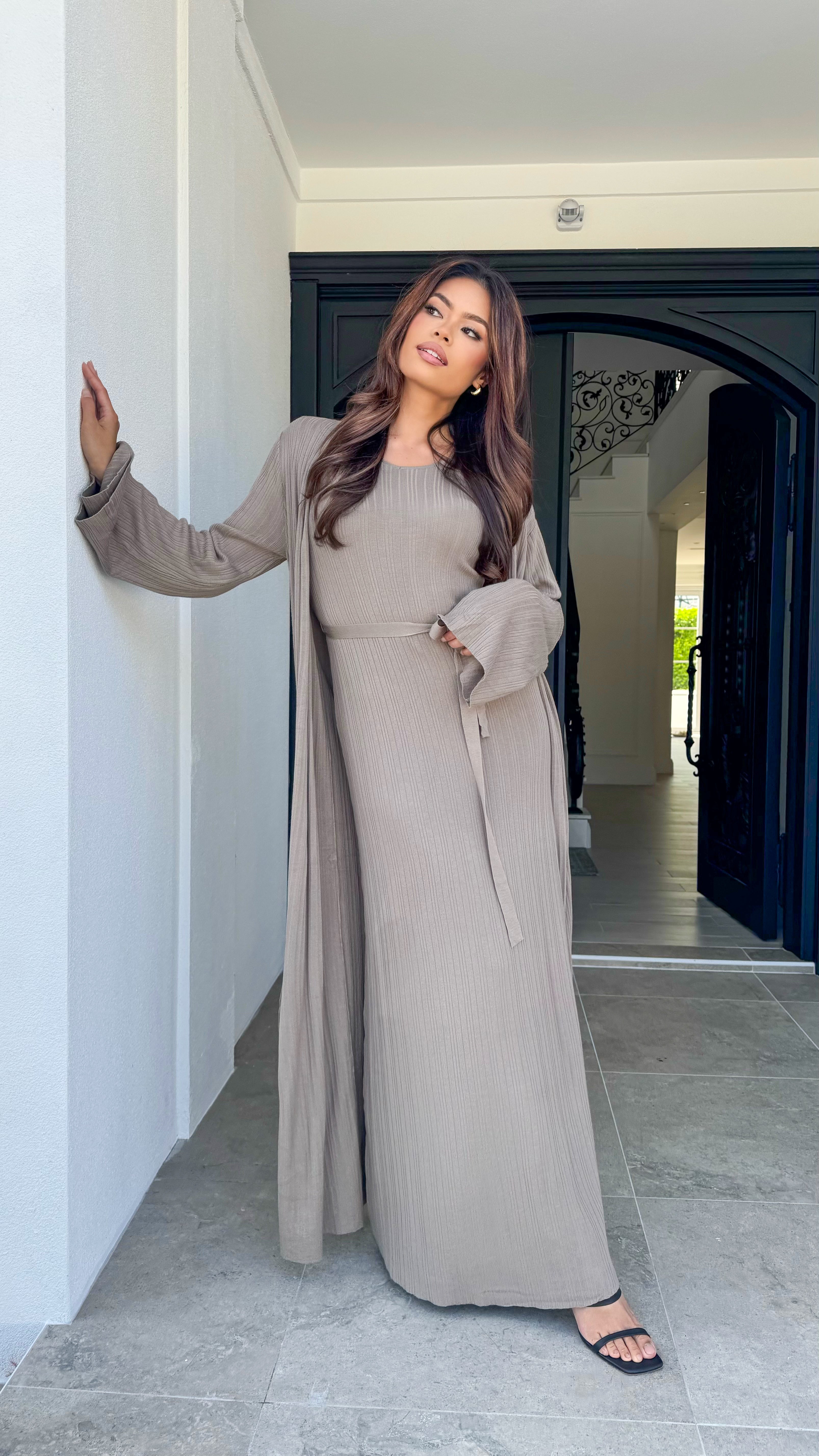 Lightweight knit maxi Set