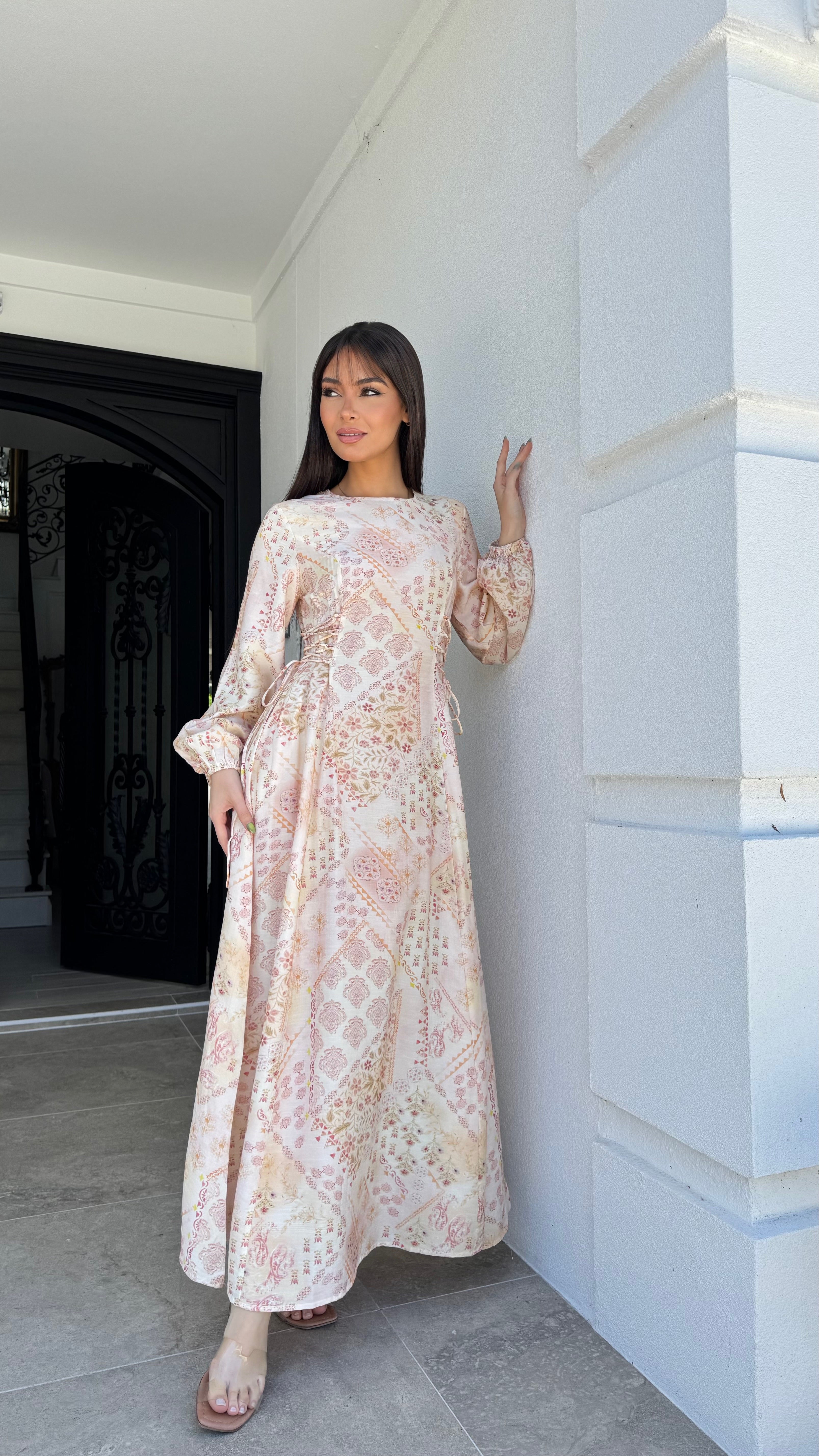 Peach Garden dress