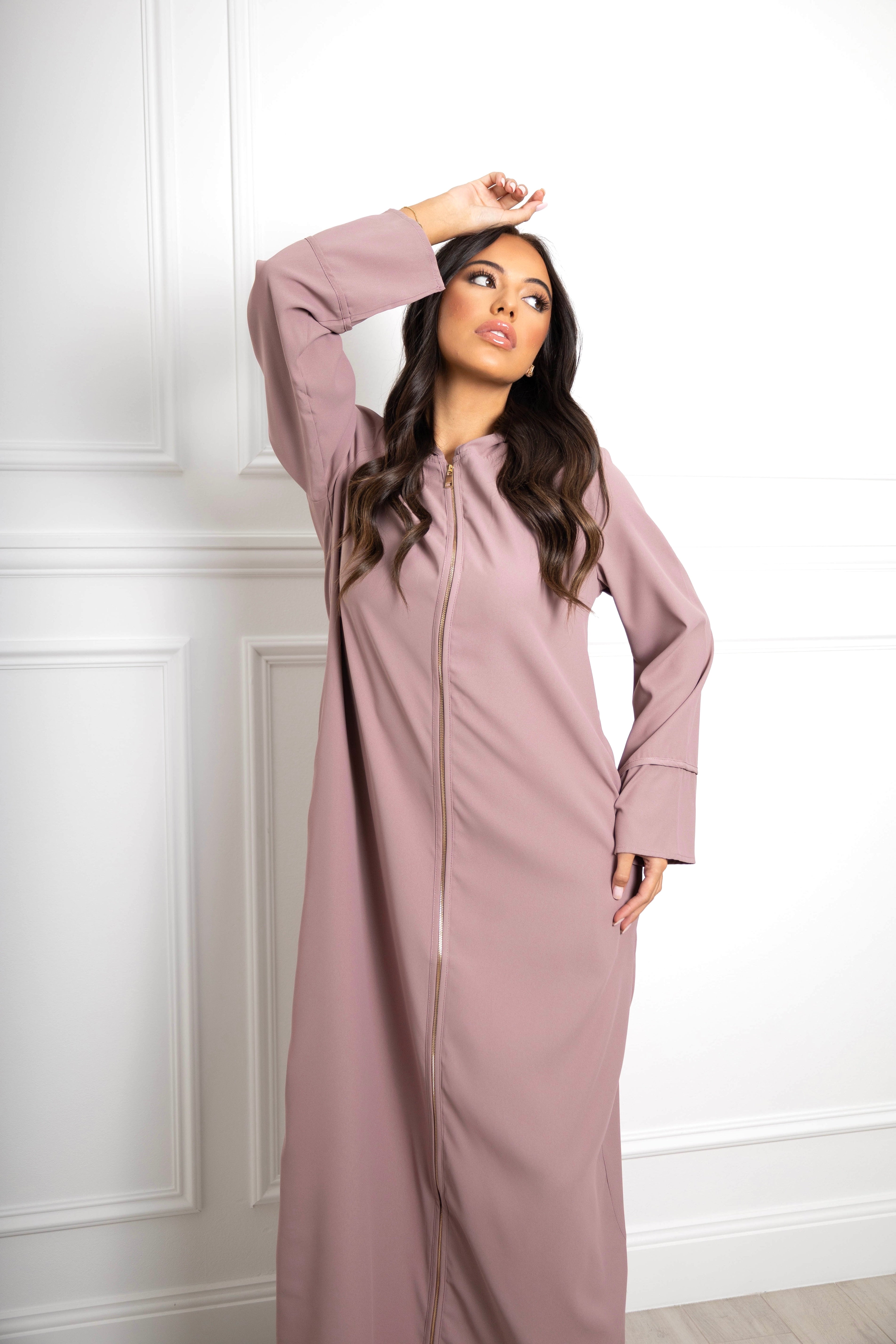 Nadirah zip Abaya