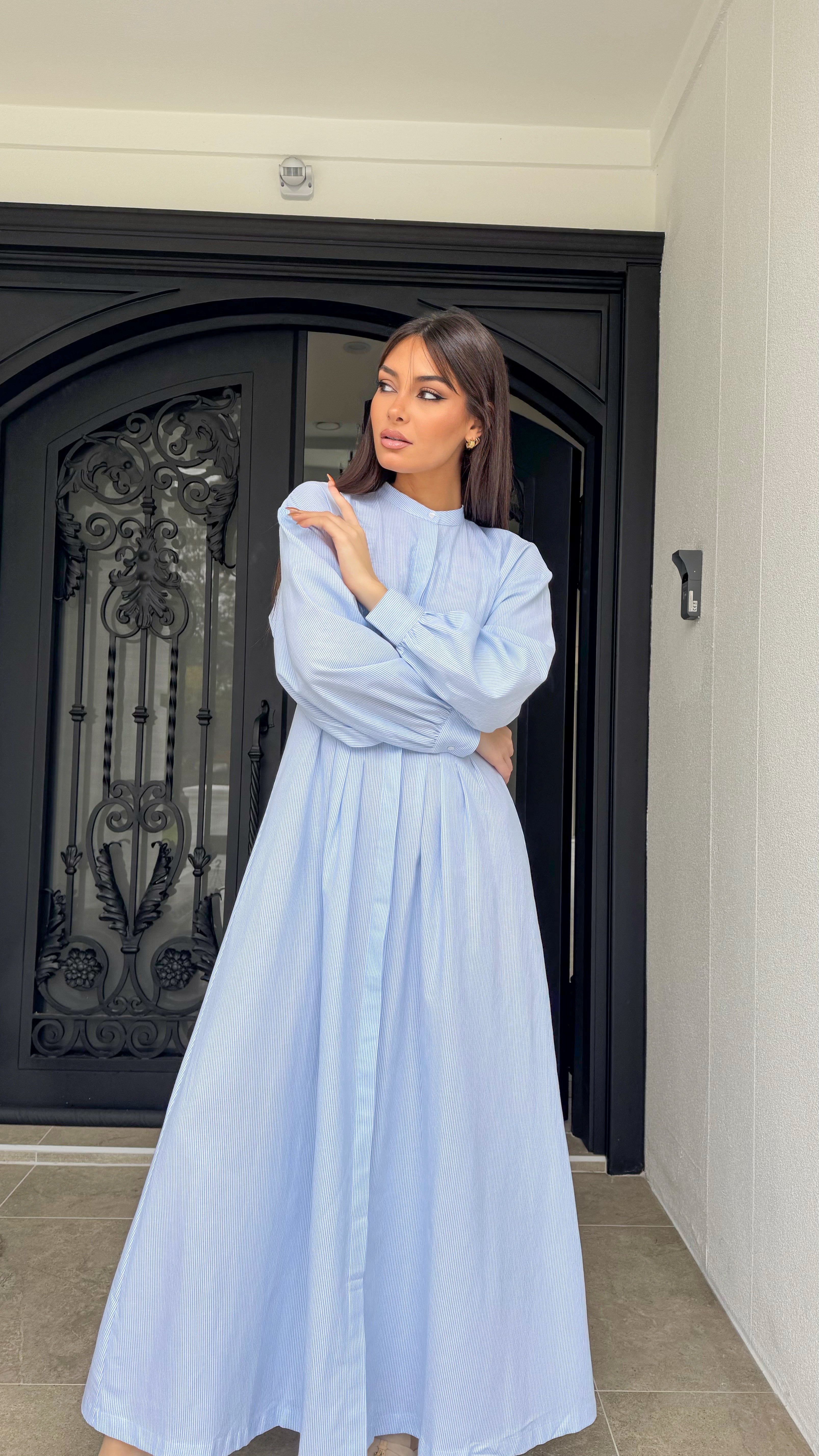 Pinstripe maxi