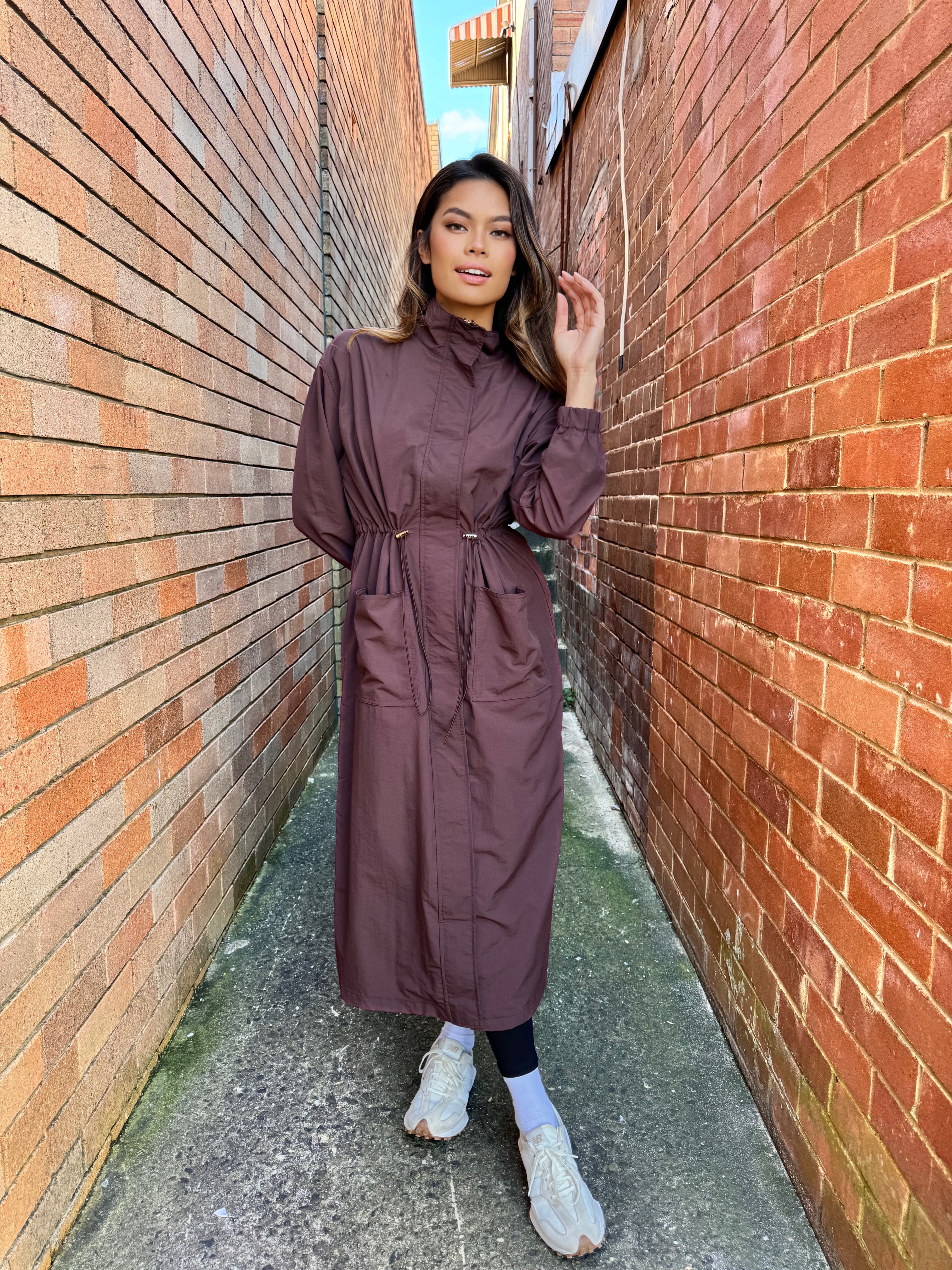 Longline Trench Dress