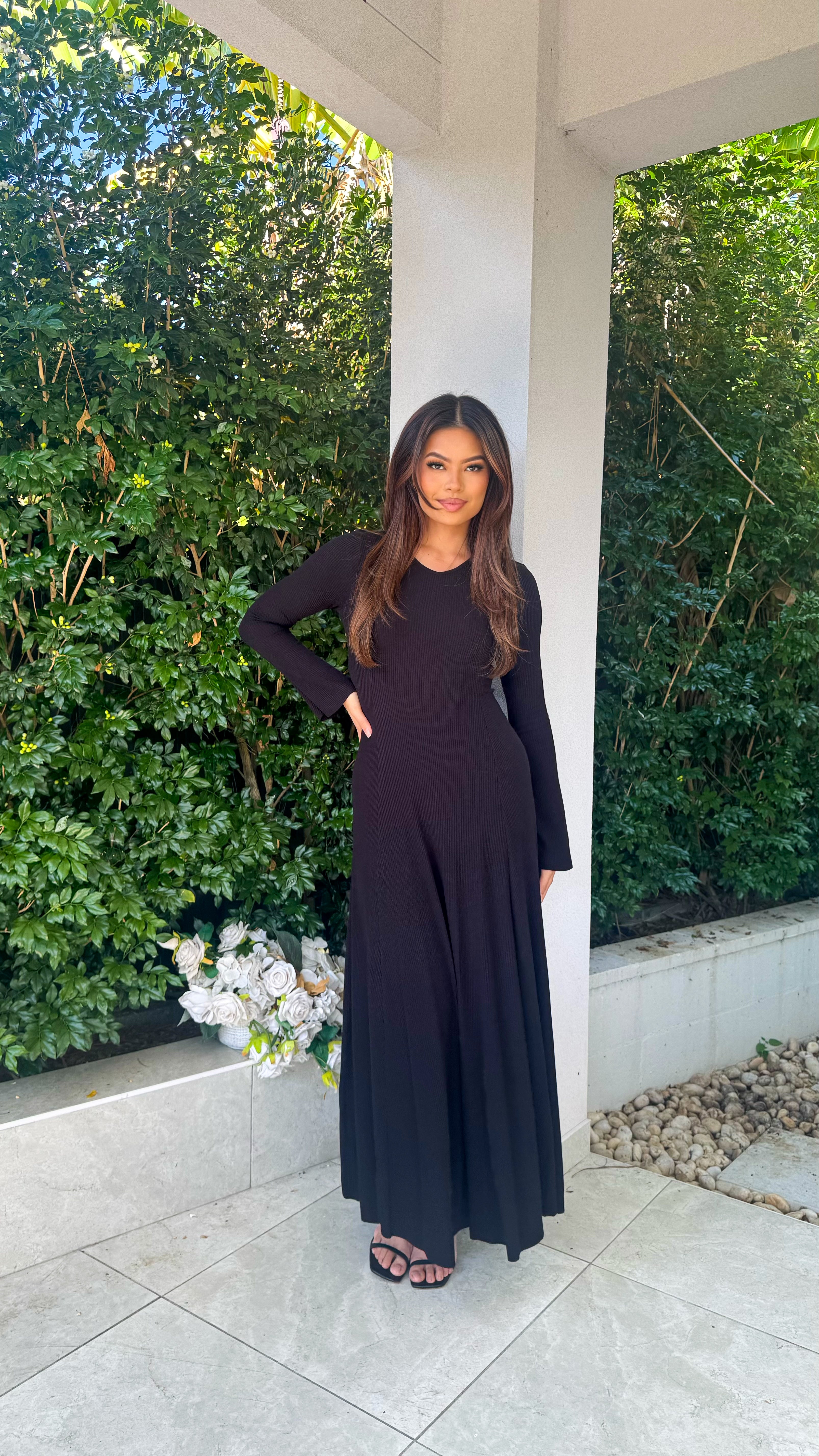 Ribbed Aline Maxi