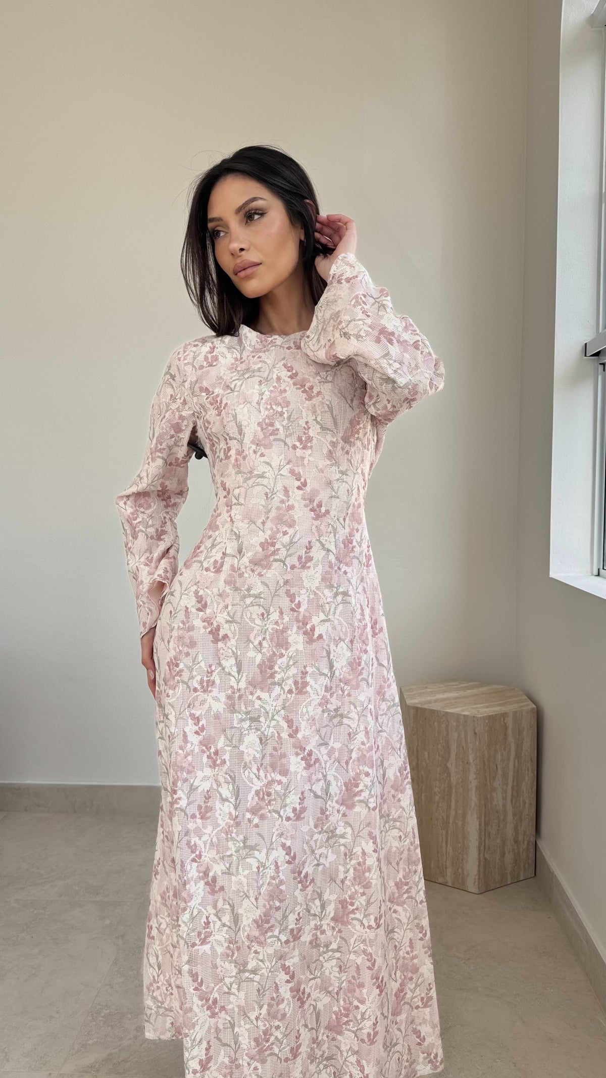 Floral lace maxi