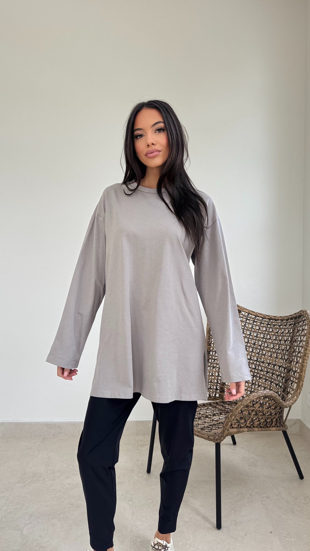 Relaxed long sleeve tee