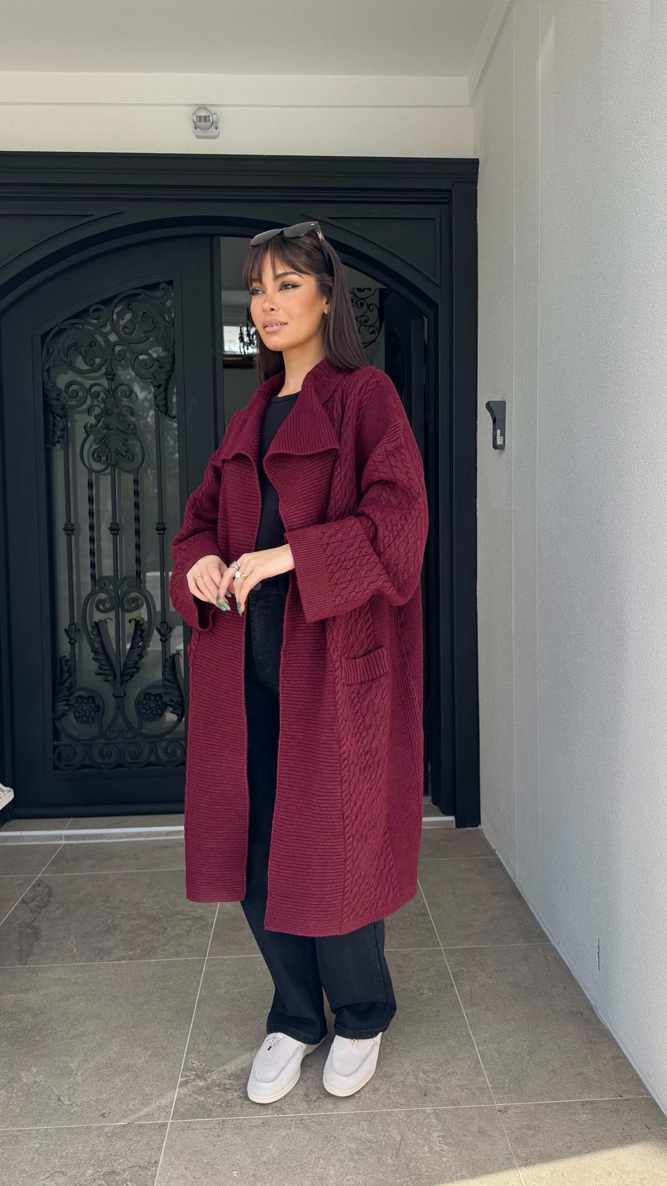 Pattern Knit Cardigan