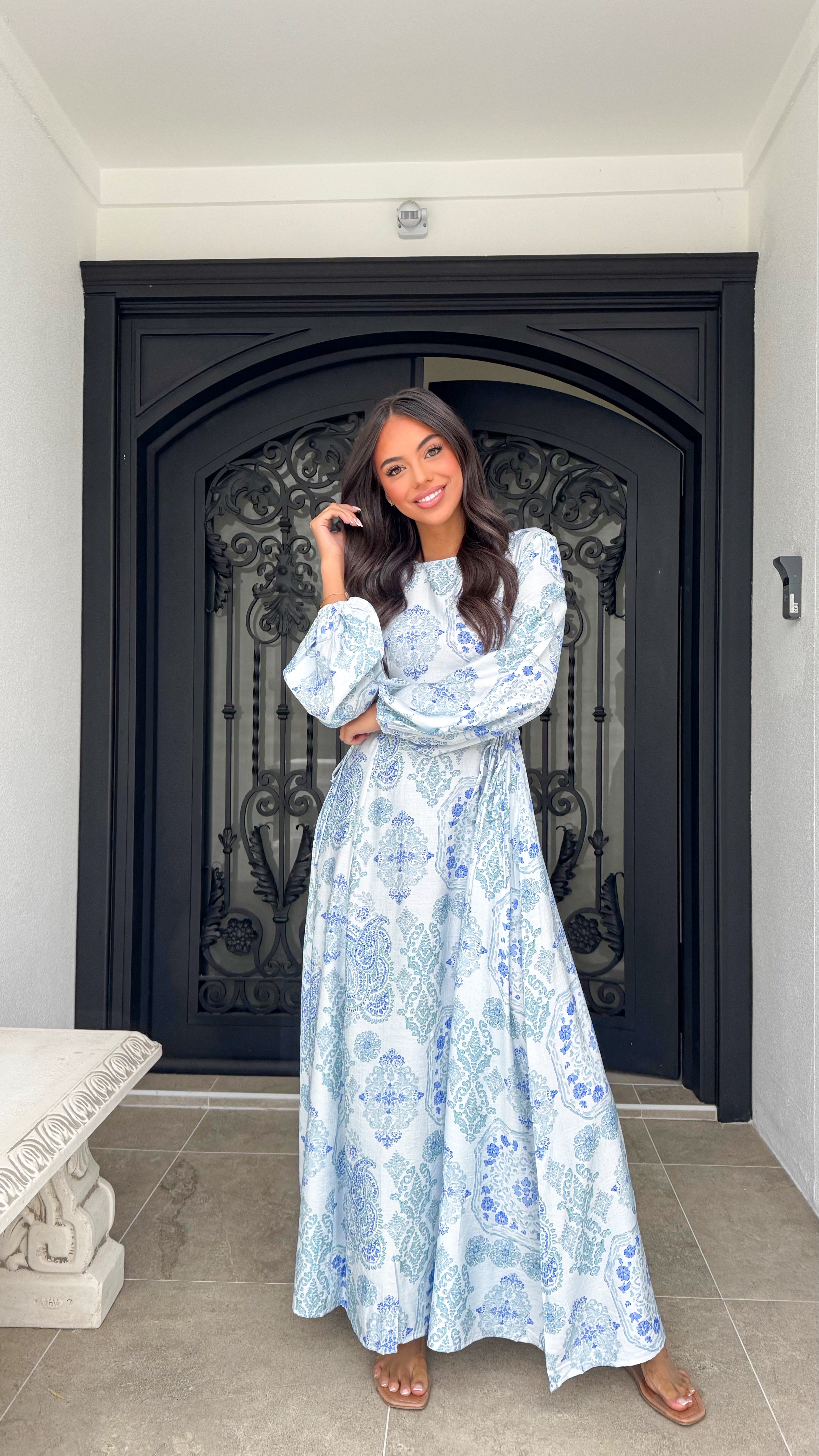 Lamour side tie maxi