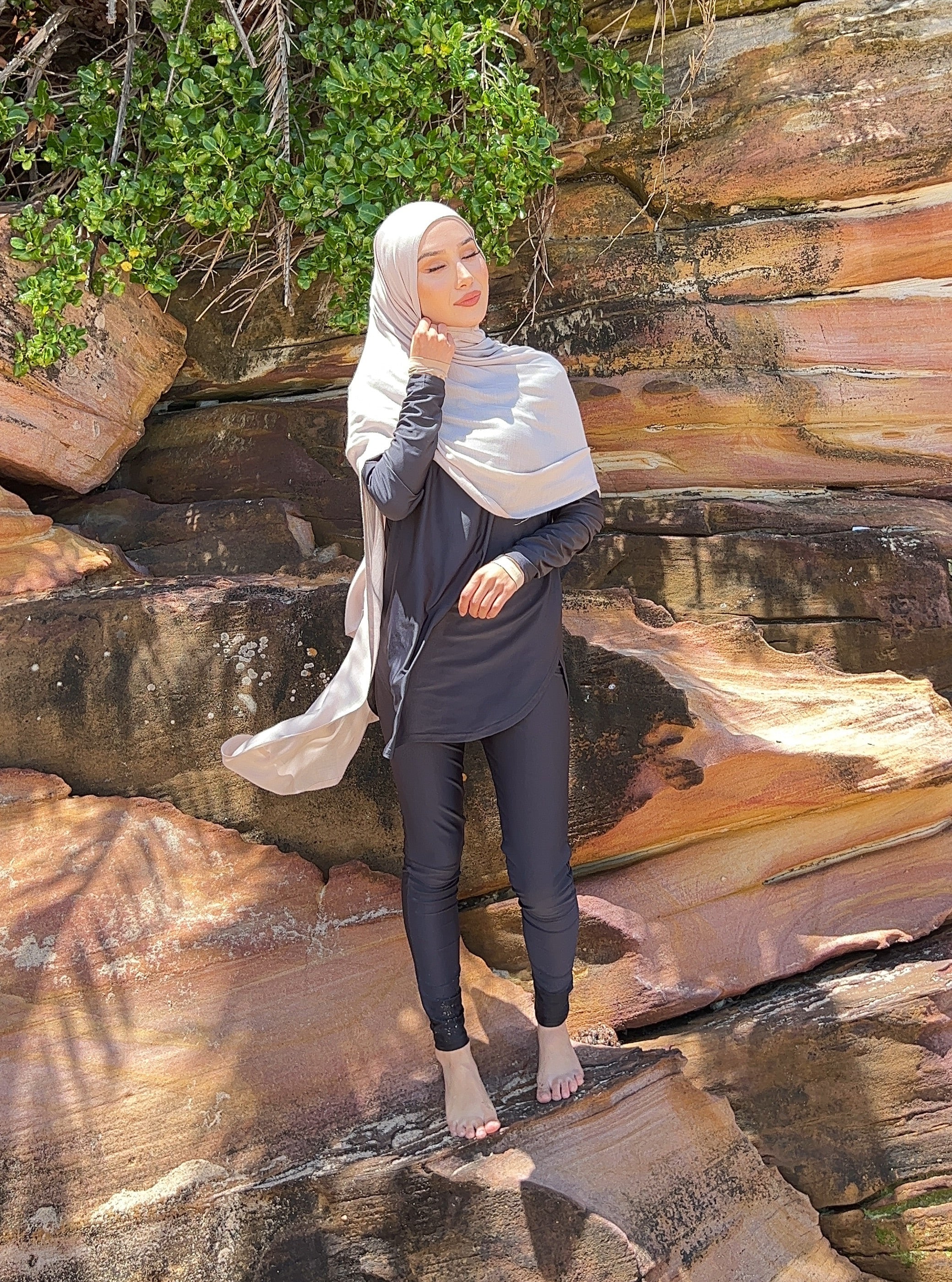 Swim loop top