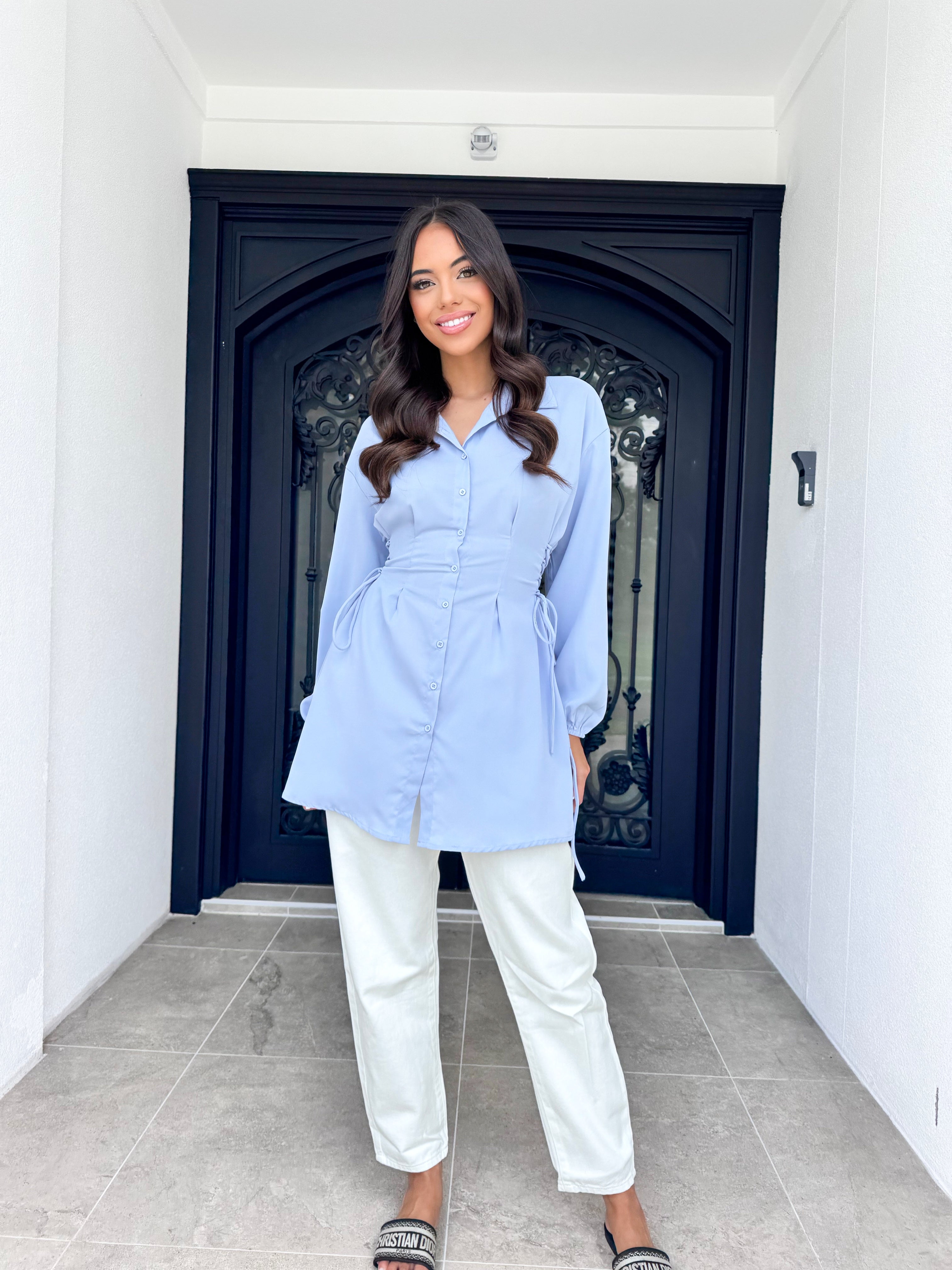 Side drawstring tunic