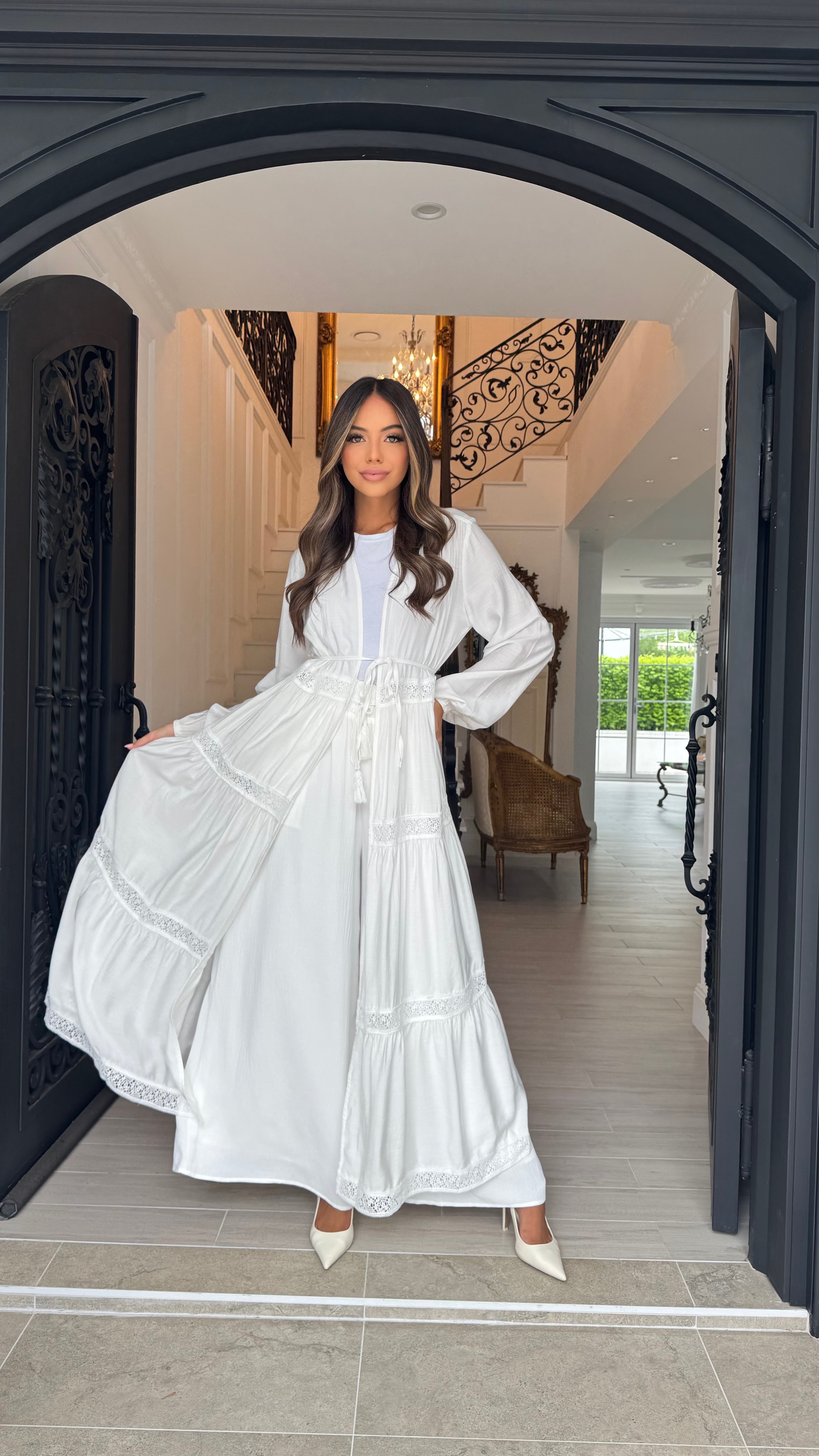 Alira Lace Detail Cape