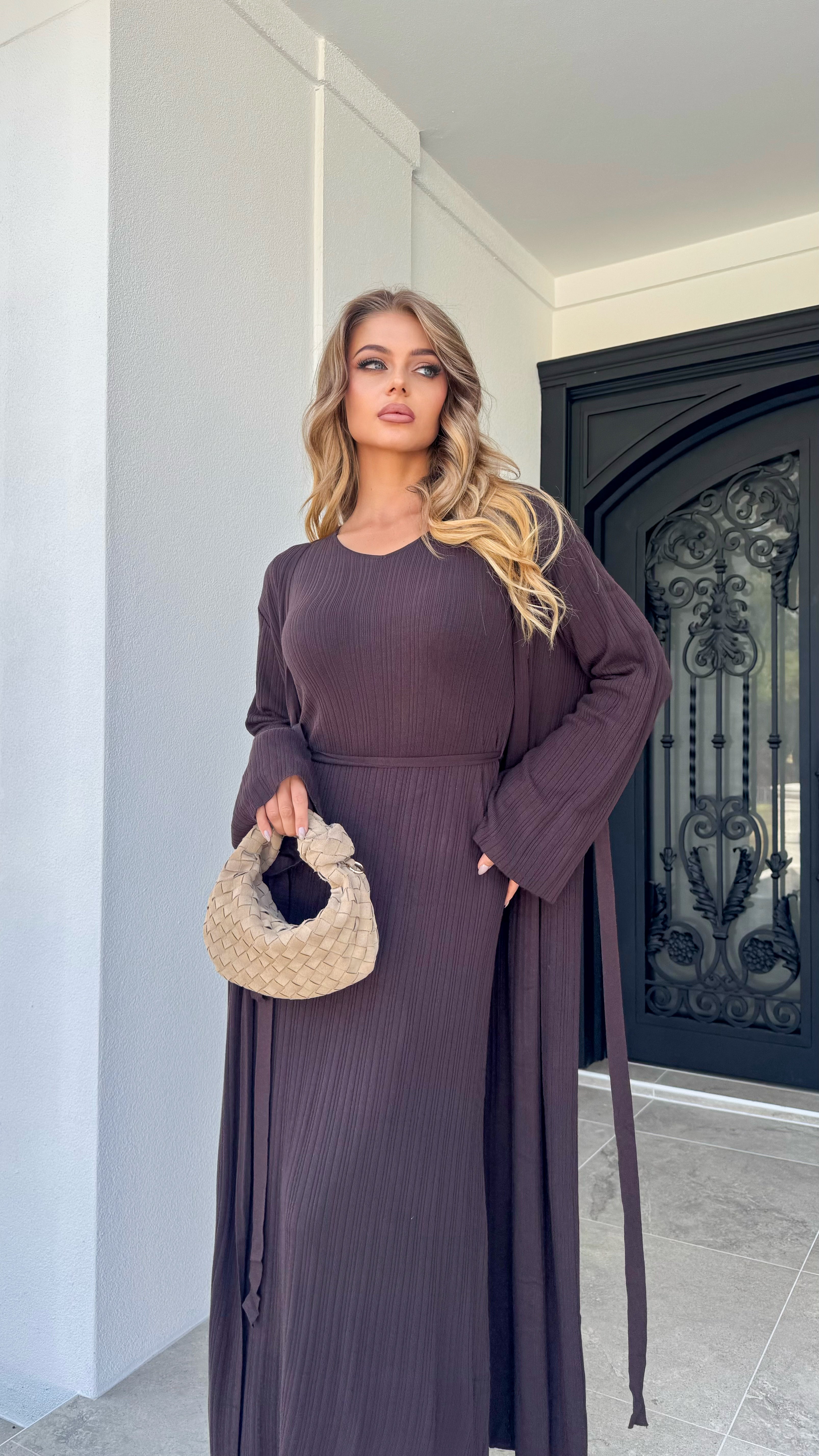 Lightweight knit maxi Set