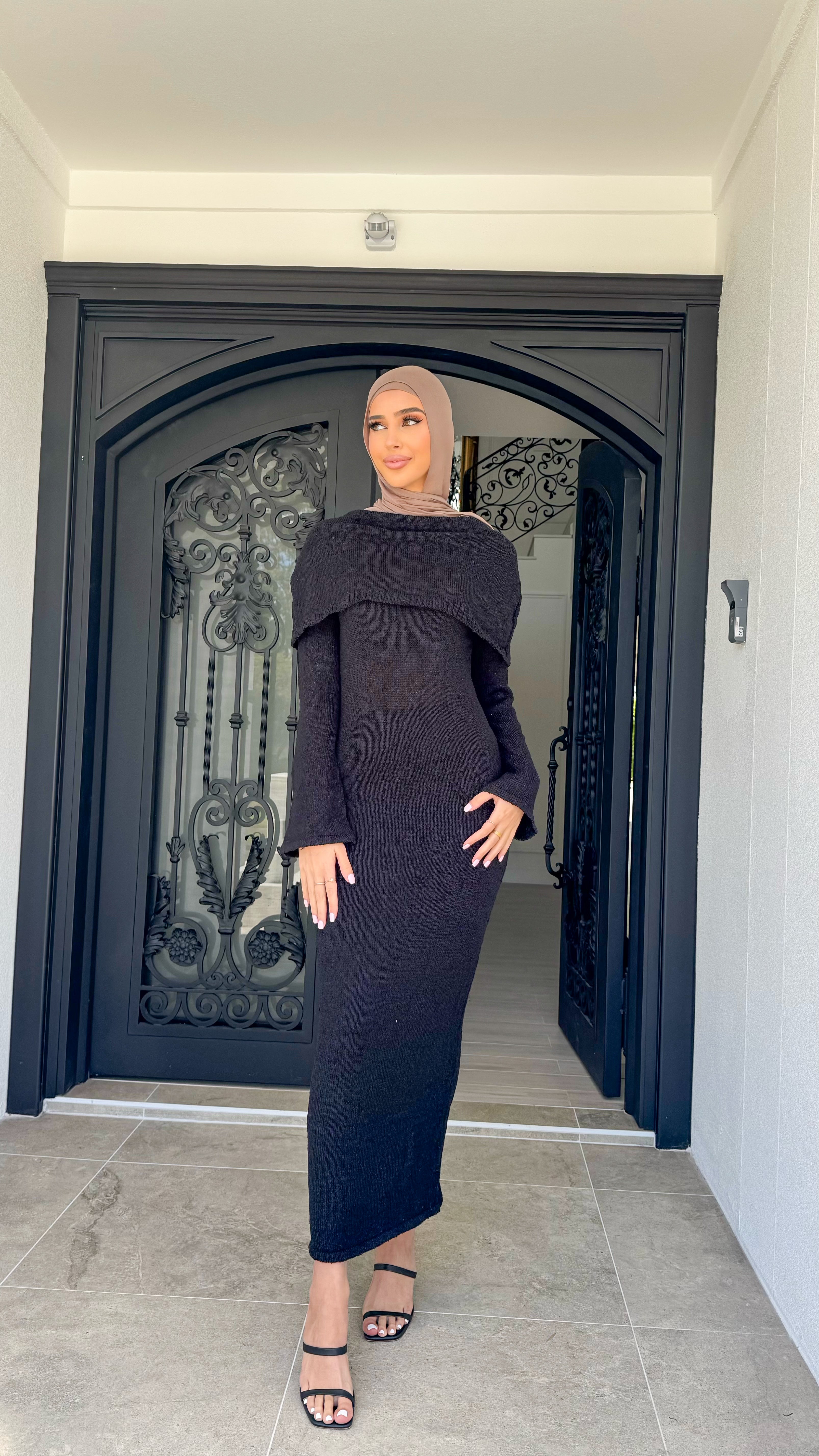 Glam off shoulder dress